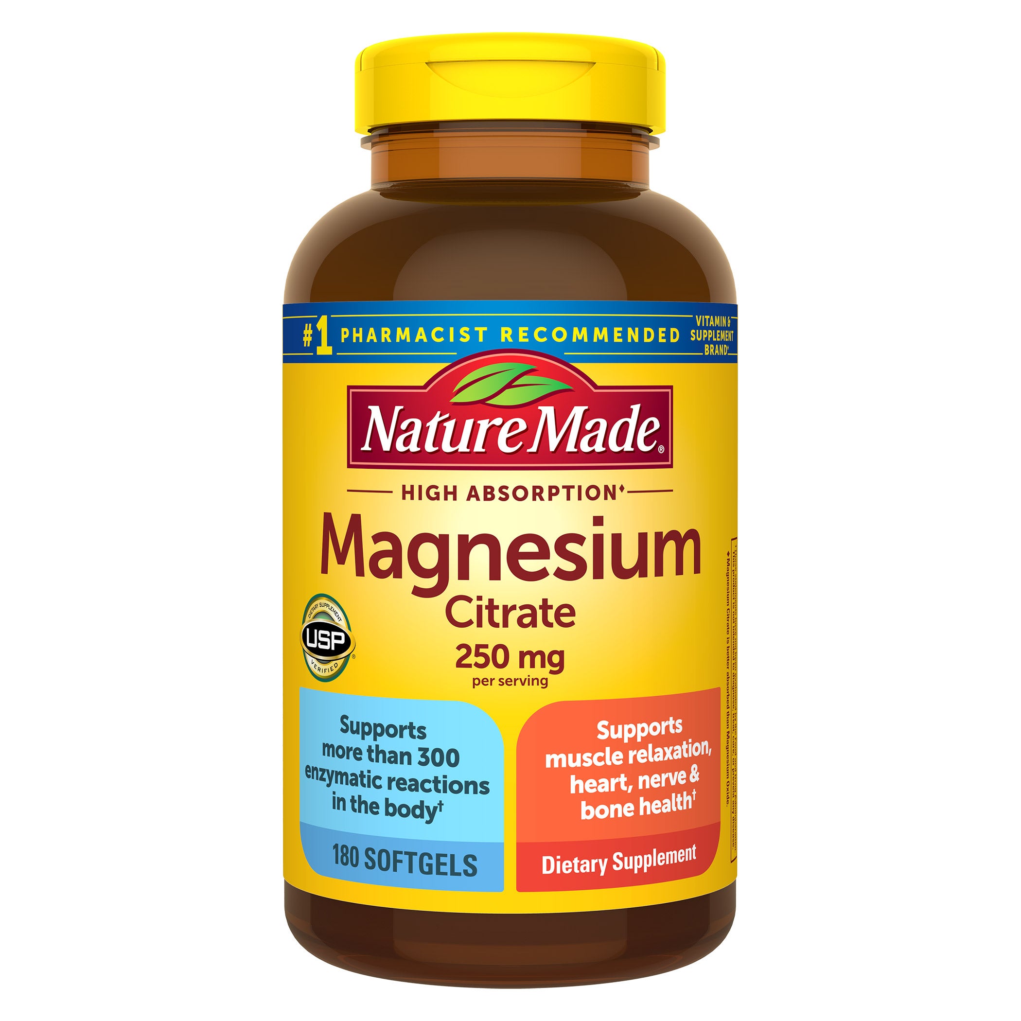 NATURE MADE MAGNESIUM CITRATE 250MG 180 SOFTGELS - Image 1