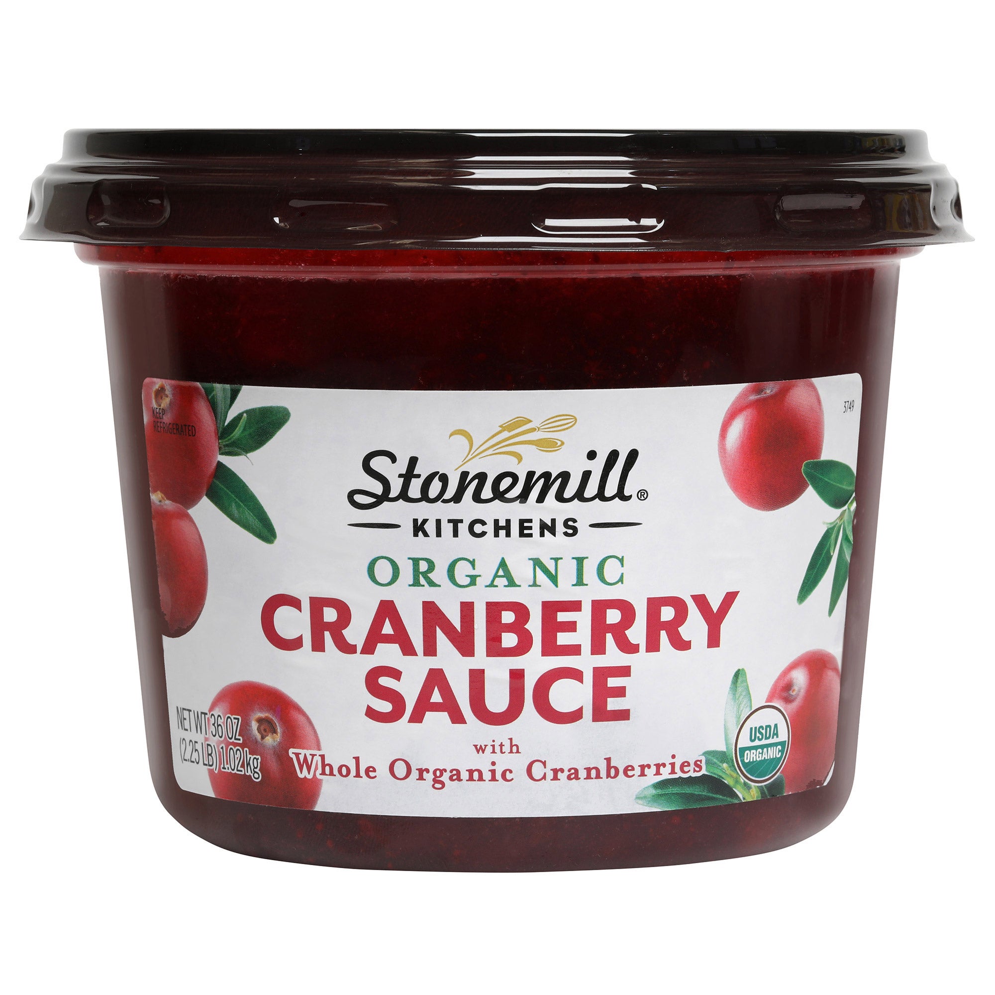 ORGANIC STONEMILL CRANBERRY SAUCE 36 OUNCES - Image 1