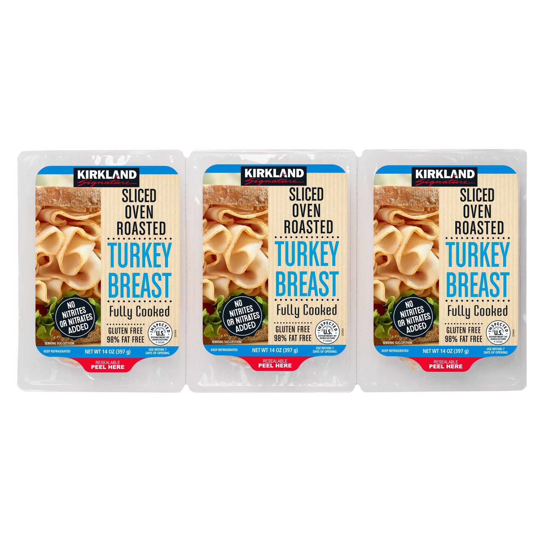 KIRKLAND SIGNATURE OVEN RST TURKEY BREAST 3/14 OZ