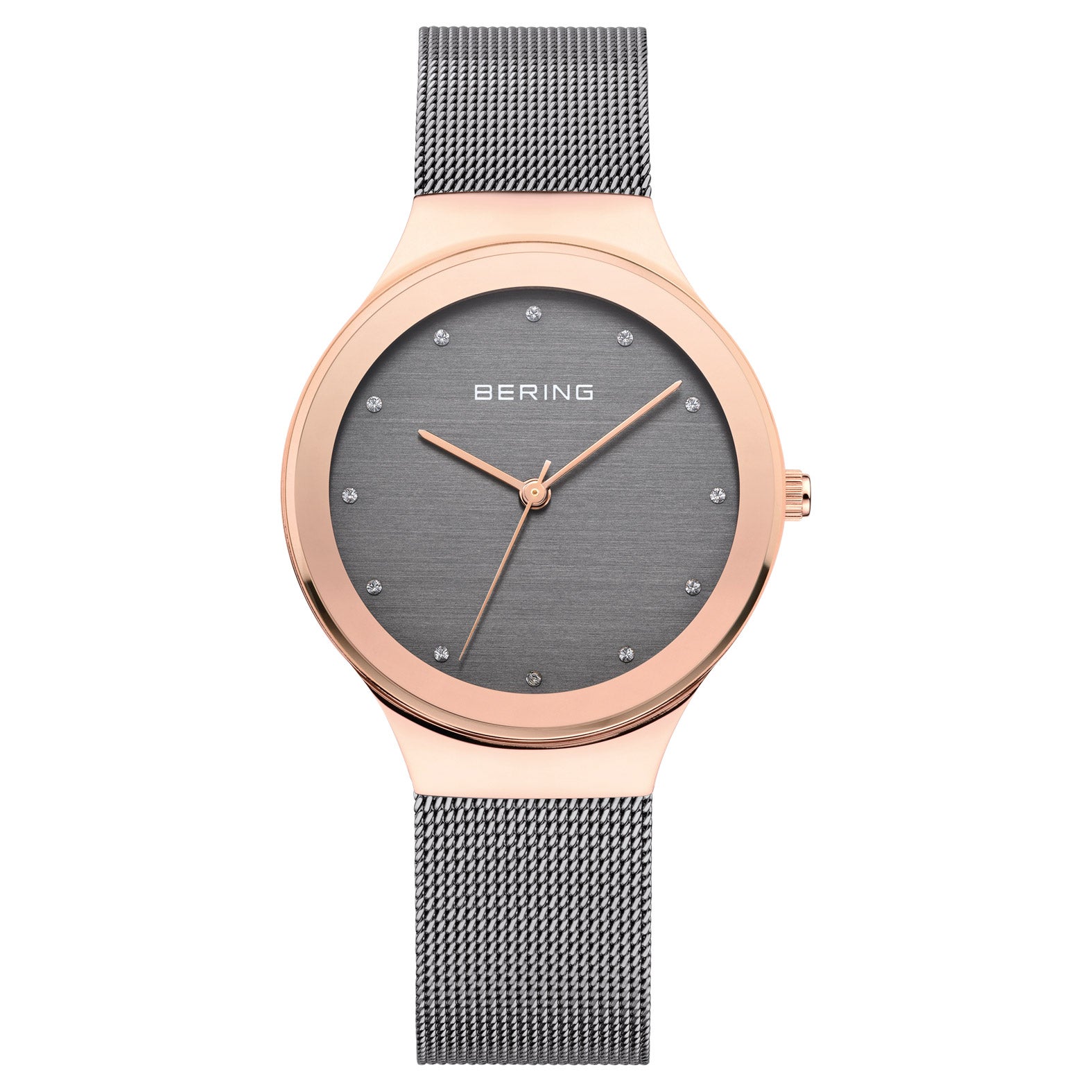 BERING CLASSIC GRAY MILANESE LADIES QUARTZ WATCH