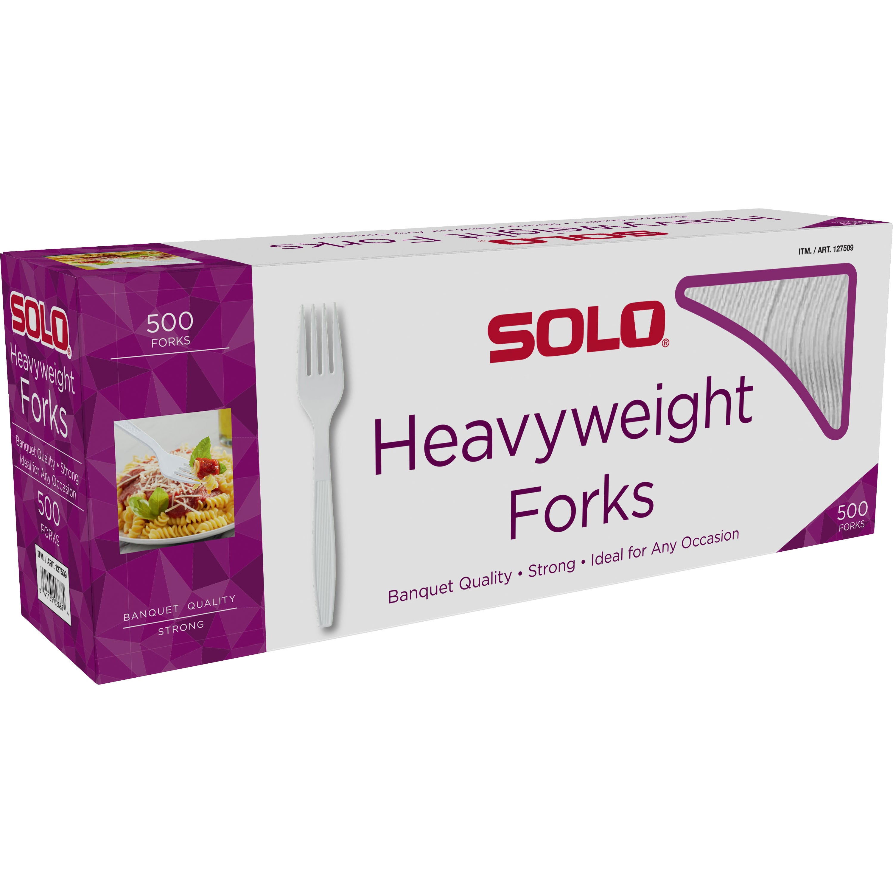 SOLO HEAVYWEIGHT FORK WHITE 500 CT - Image 1