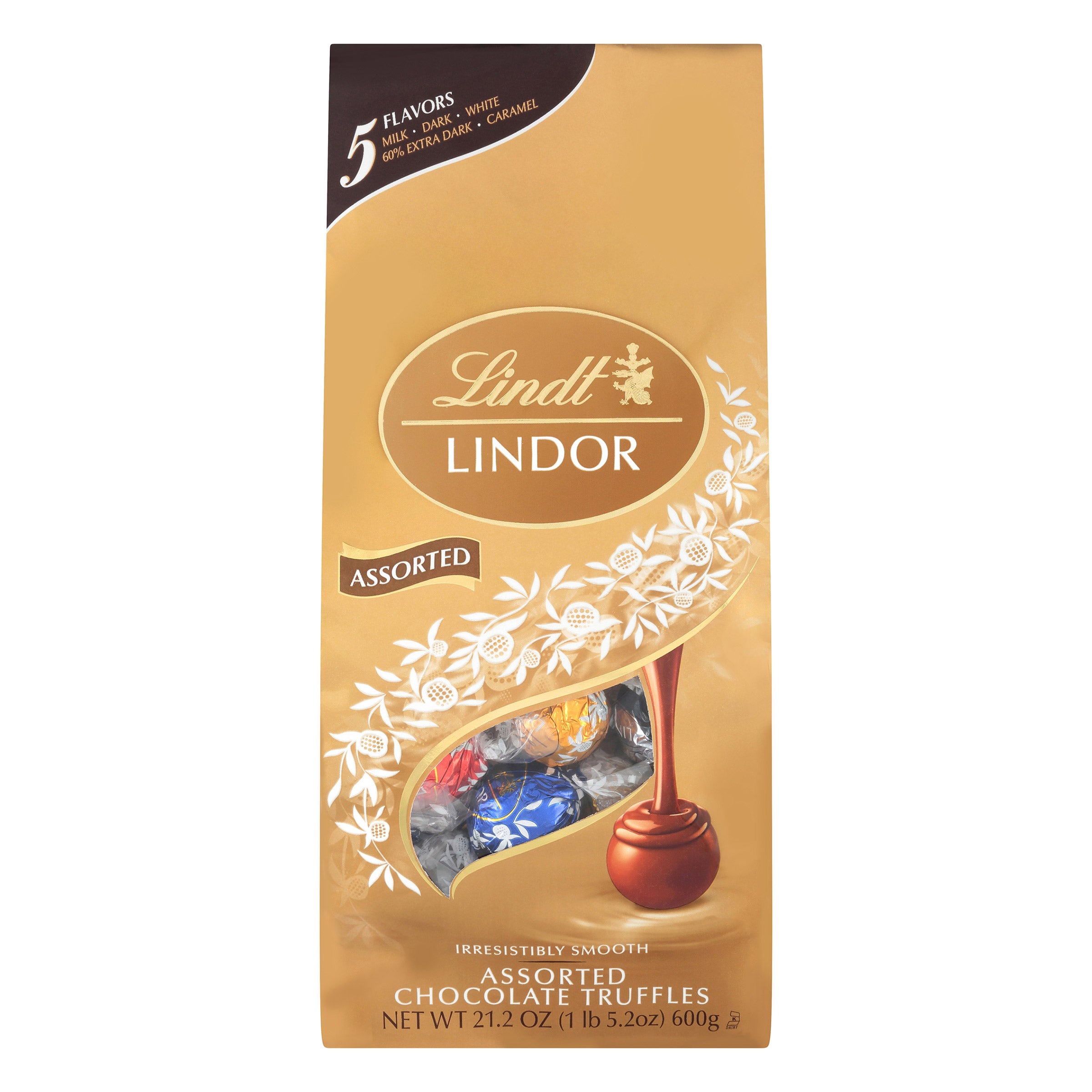 LINDT TRUFFLES 5 FLAVOR 21.2 OZ