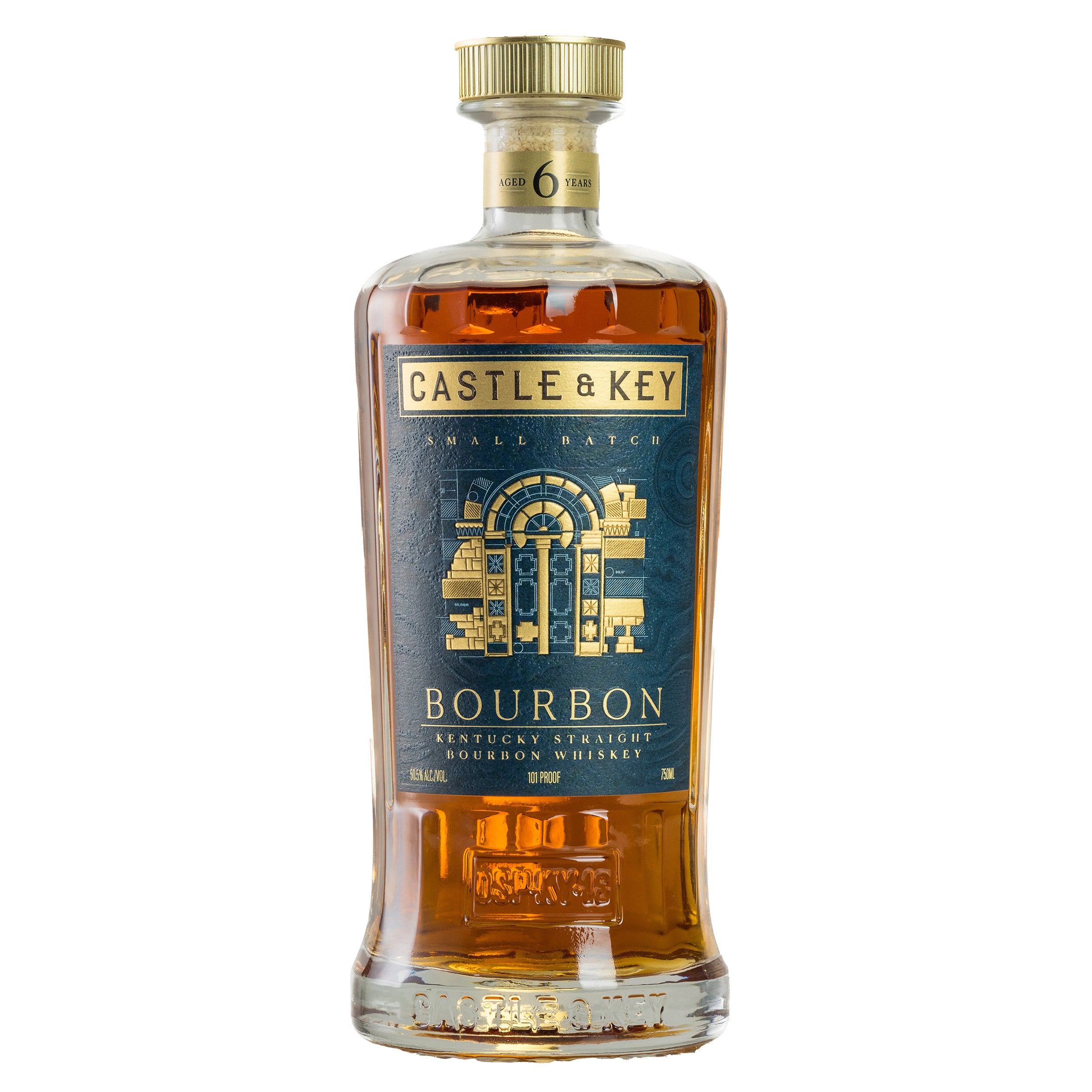 CASTLE & KEY BOURBON KENTUCKY 750ML - Image 1