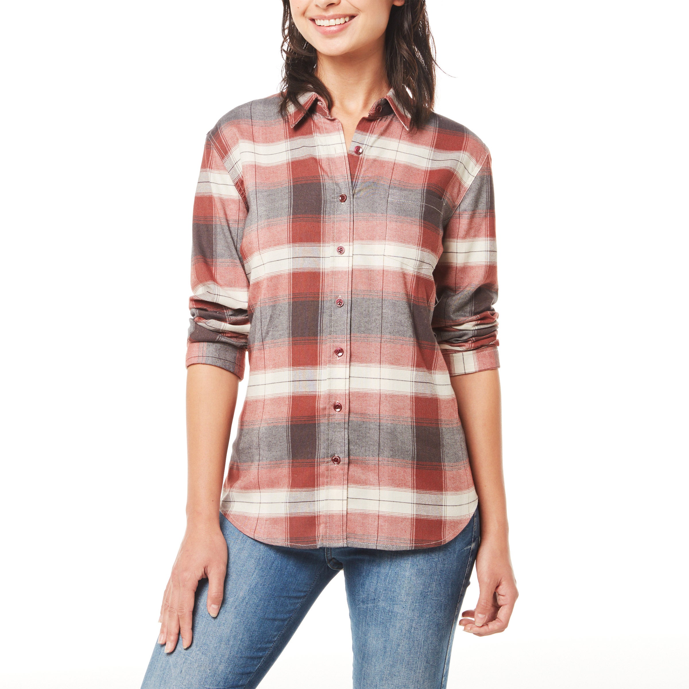 WEATHERPROOF VINTAGE WOMEN'S FLANNEL SHIRT