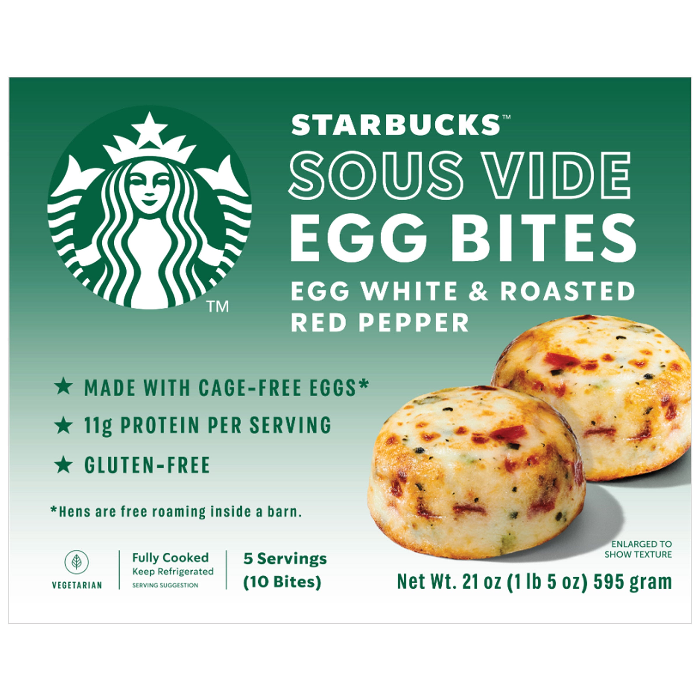 STARBUCKS EGG BITES EGG WHITE & RED PEPPER 21 OZ