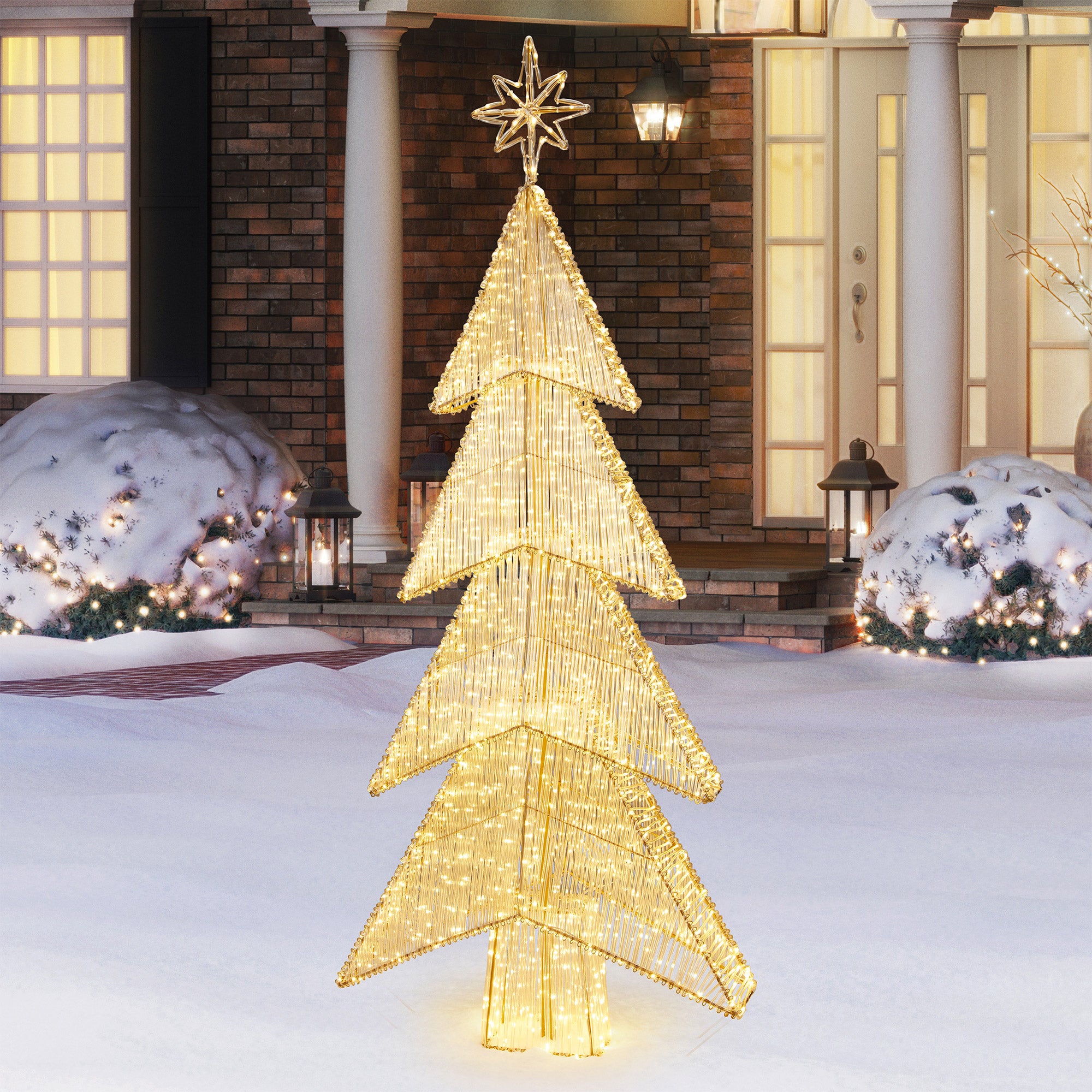 7' STRING TREE WITH LED LIGHTS