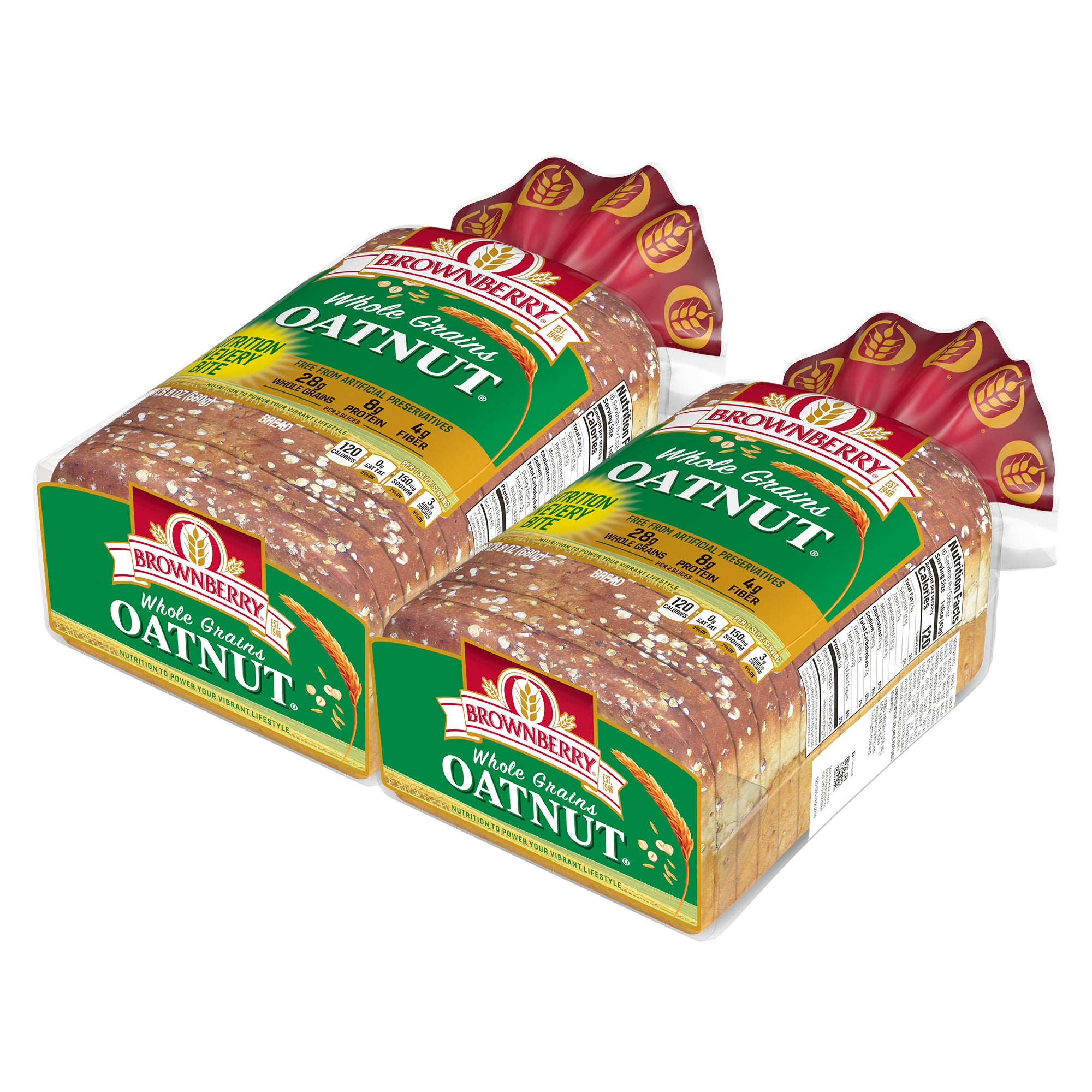 BROWNBERRY OATNUT BREAD 2/24 OZ - Image 1