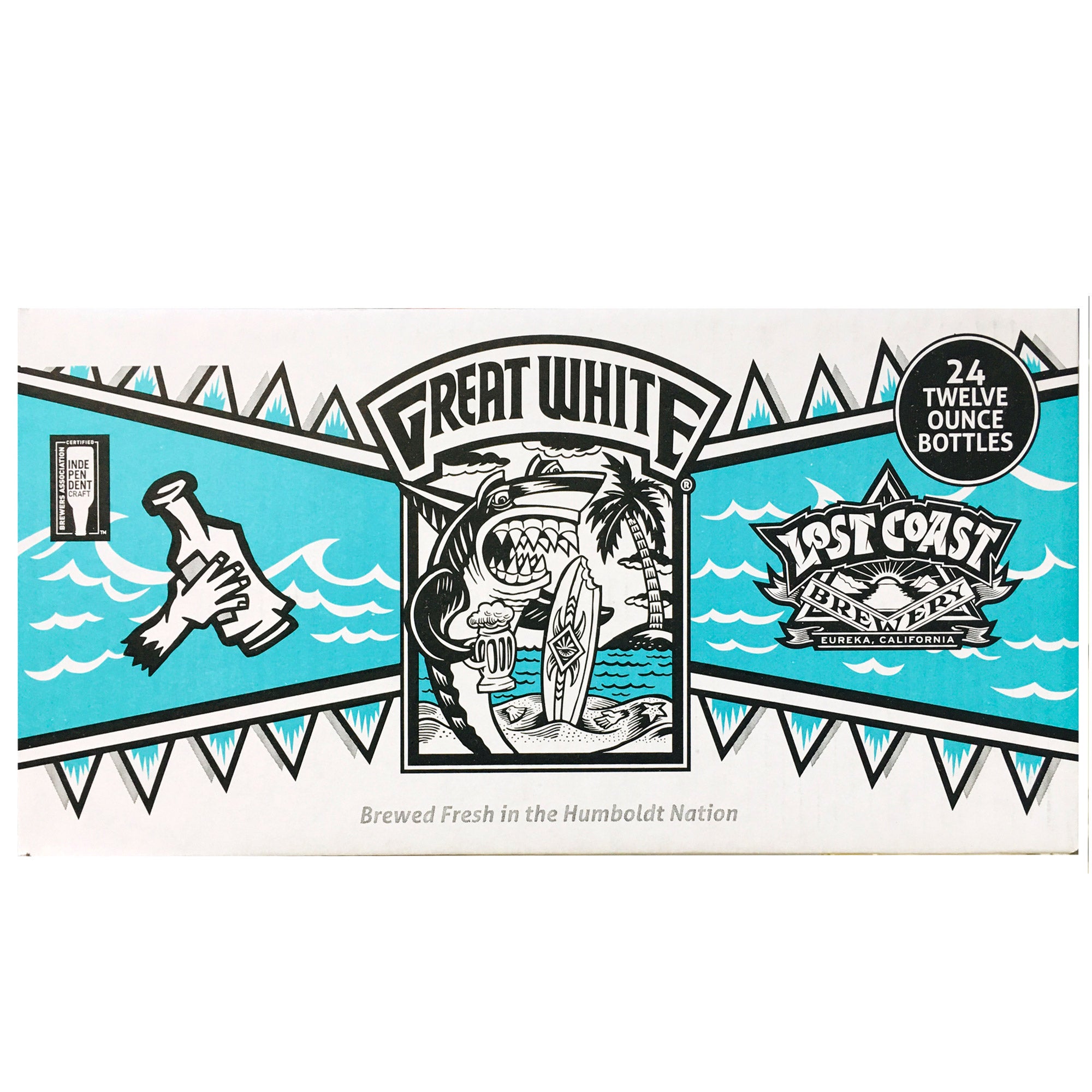 LOST COAST BREWERY GREAT WHITE ALE 24/12 OZ BOTTLES