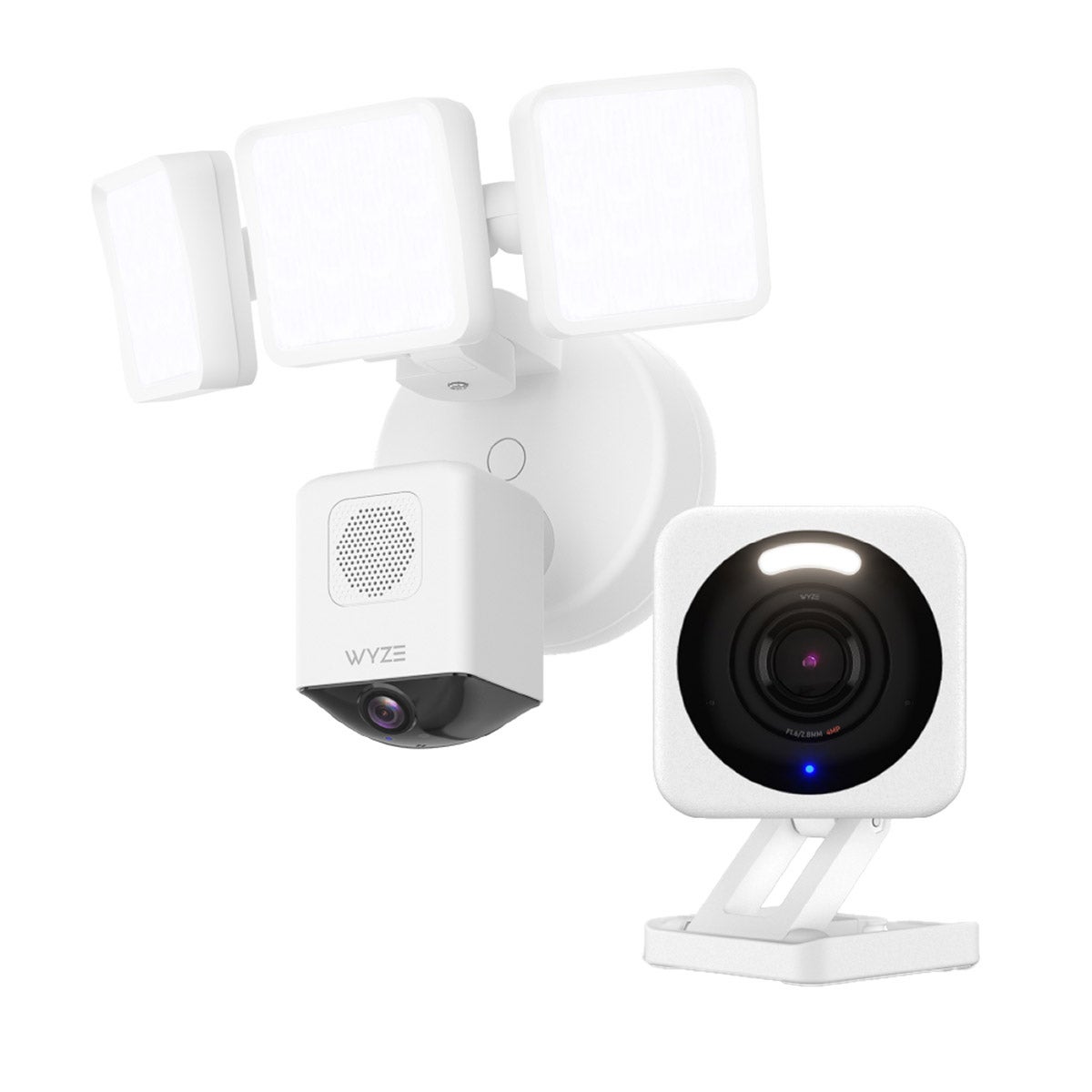 WYZE ^ FLOODLIGHT PRO 2K SEC CAM W/CAM V4