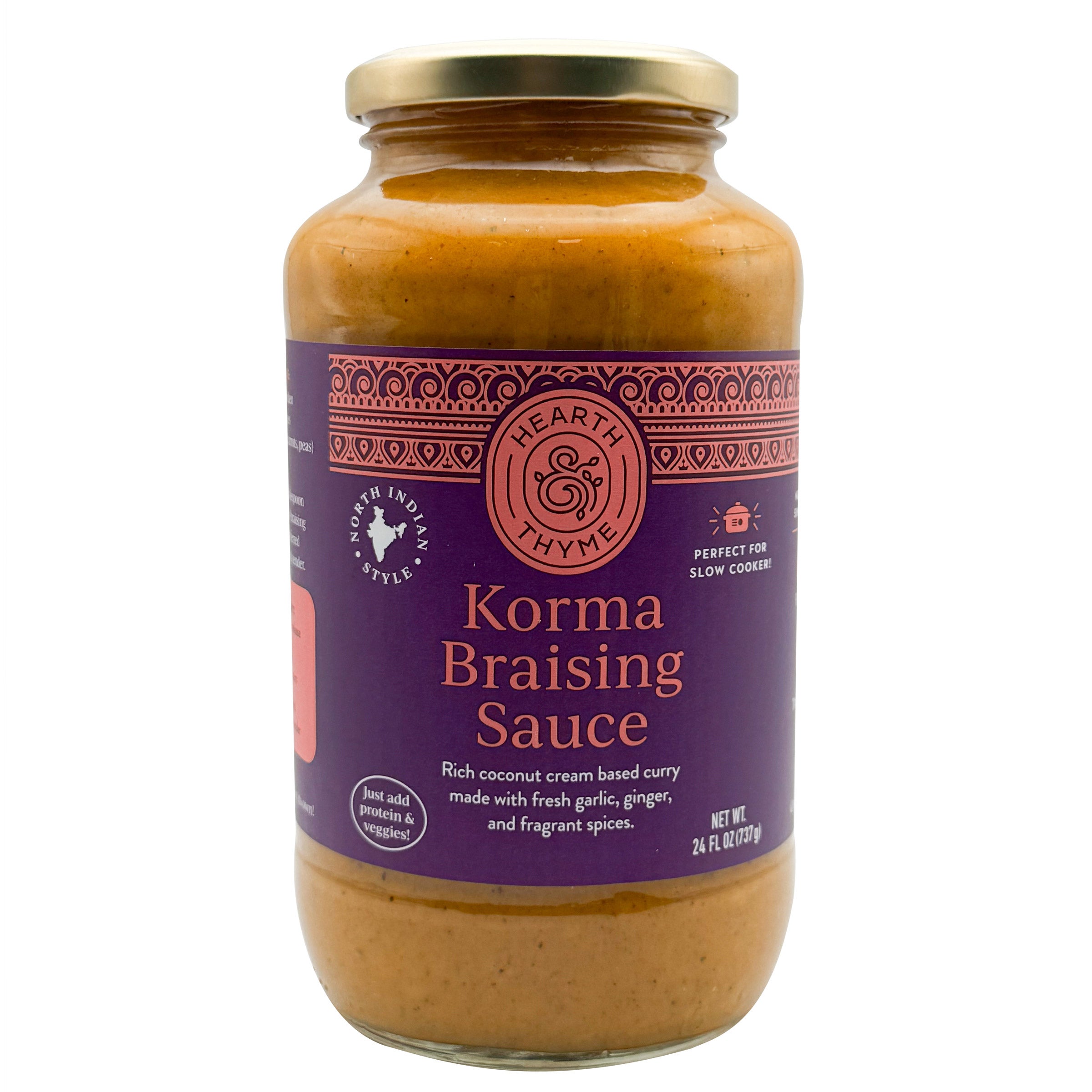 HEARTH AND THYME KORMA BRAISING SAUCE 2/24 OUNCE JARS