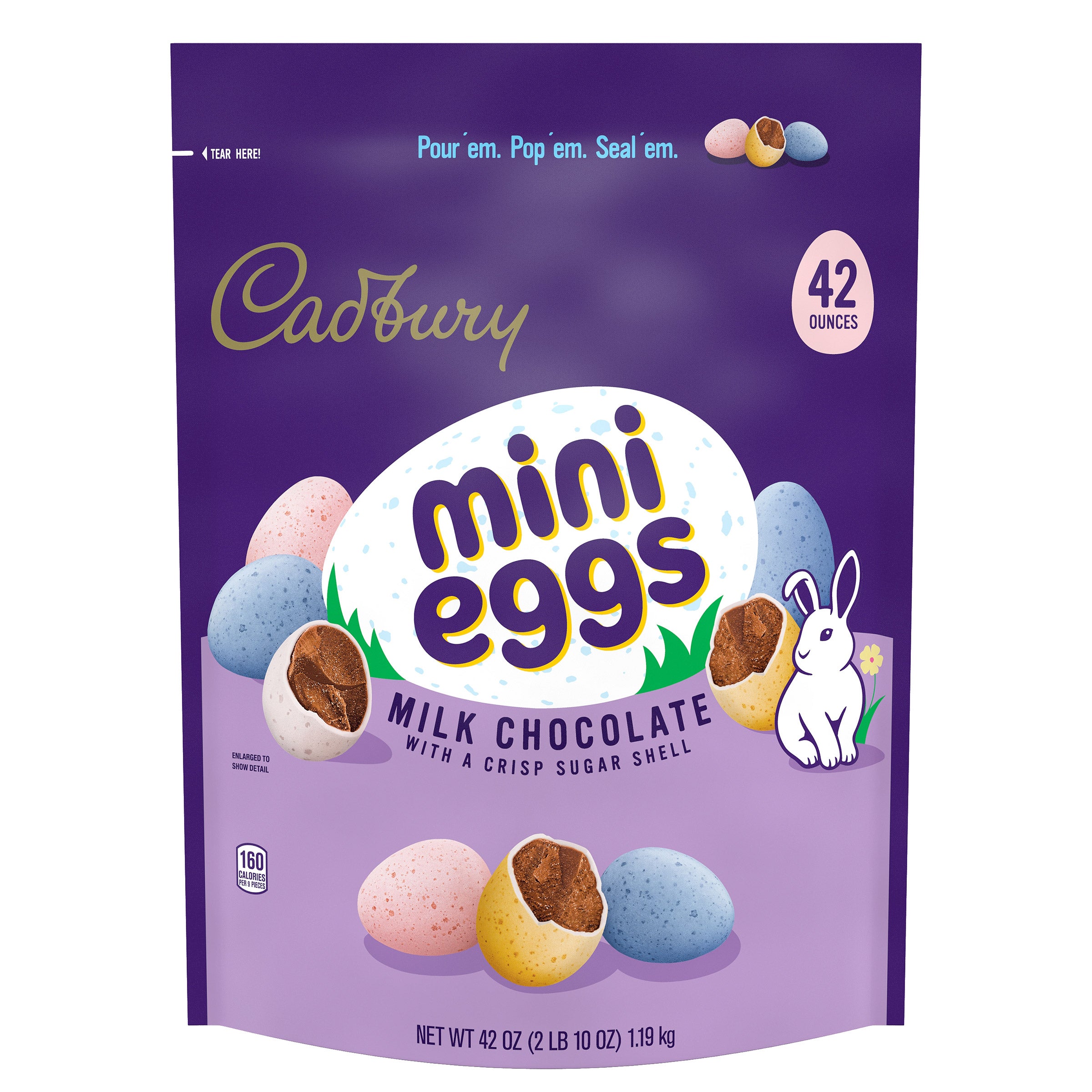 HERSHEY'S CADBURY MINI EGGS 42 OUNCES