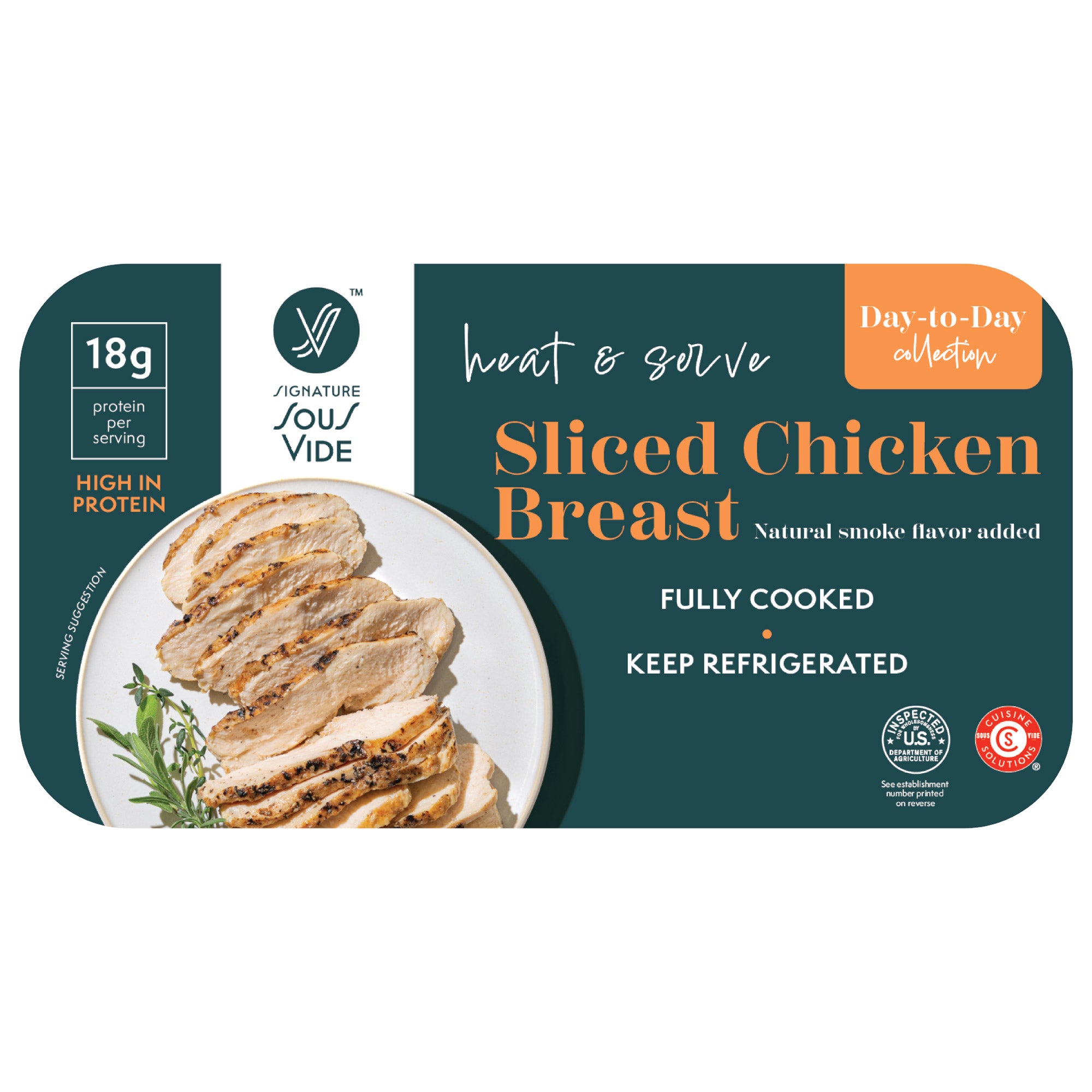 SIGNATURE SOUS VIDE SLICED CHICKEN BREAST PRICE PER LB - Image 1
