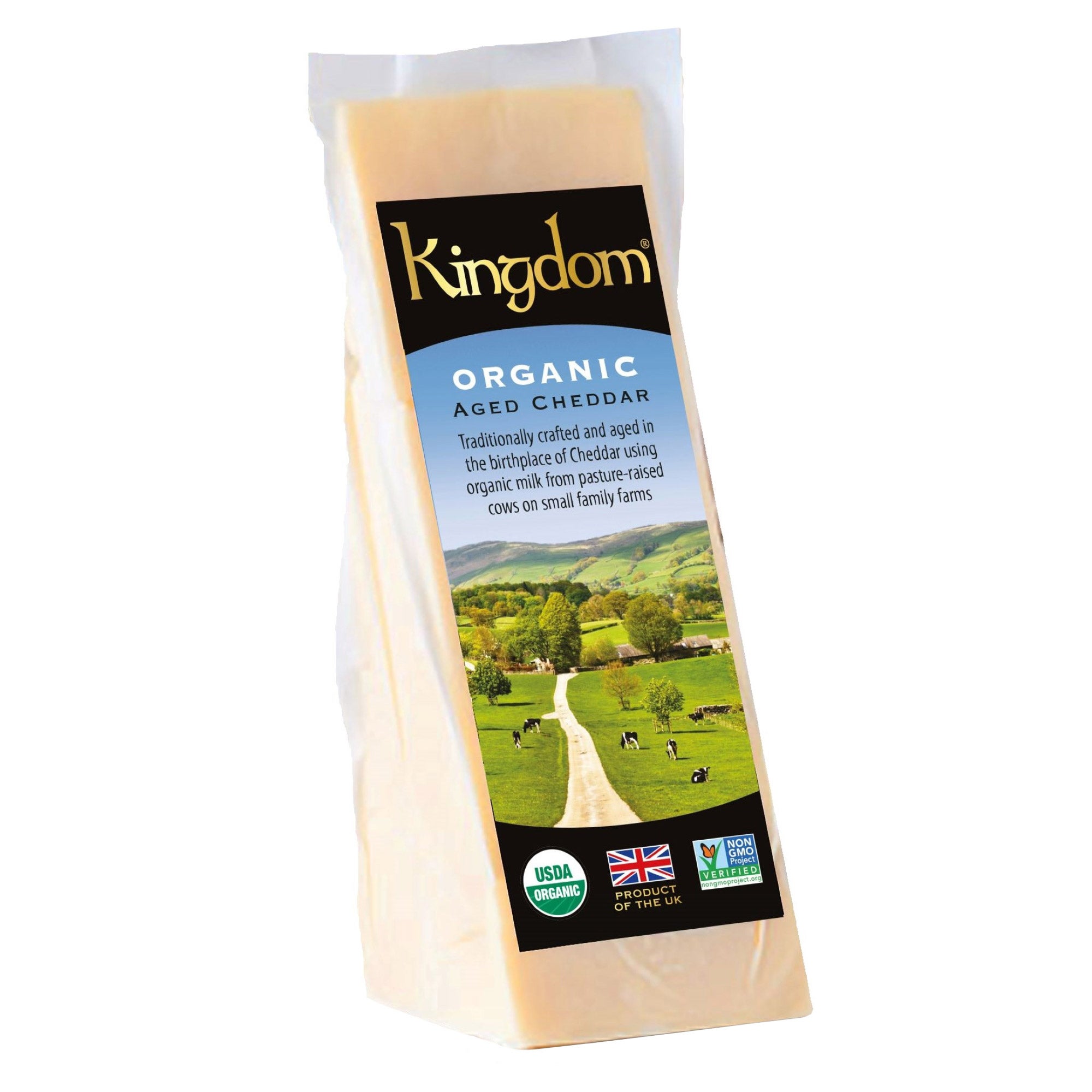 ORGANIC KINGDOM AGED CHEDDAR PRICE PER POUND