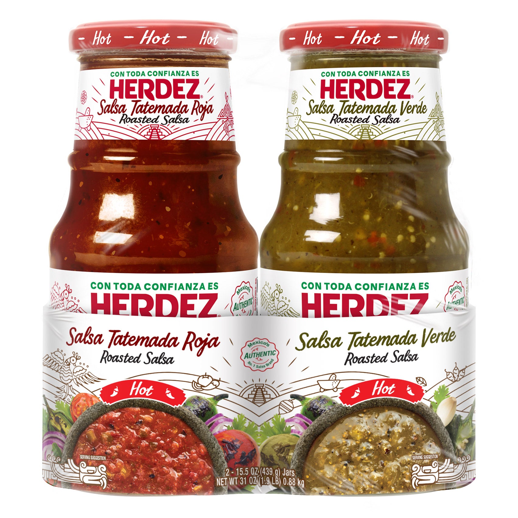 HERDEZ SALSA TATEMADA VARIETY 2 PACK 15.5 OUNCES EA - Image 1
