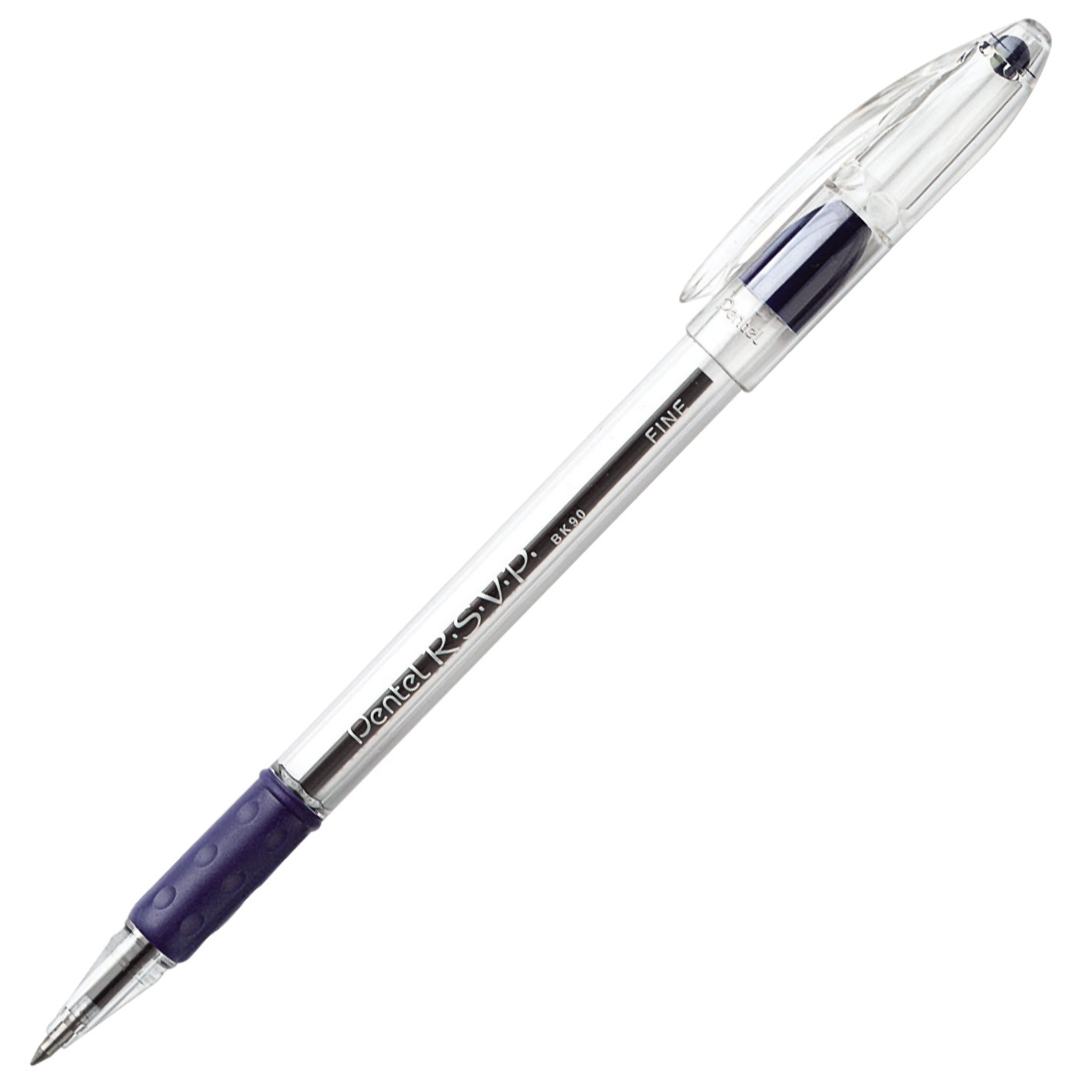 PENTEL RSVP FINE POINT STICK PEN PENBK90CKT 24CT BLUE