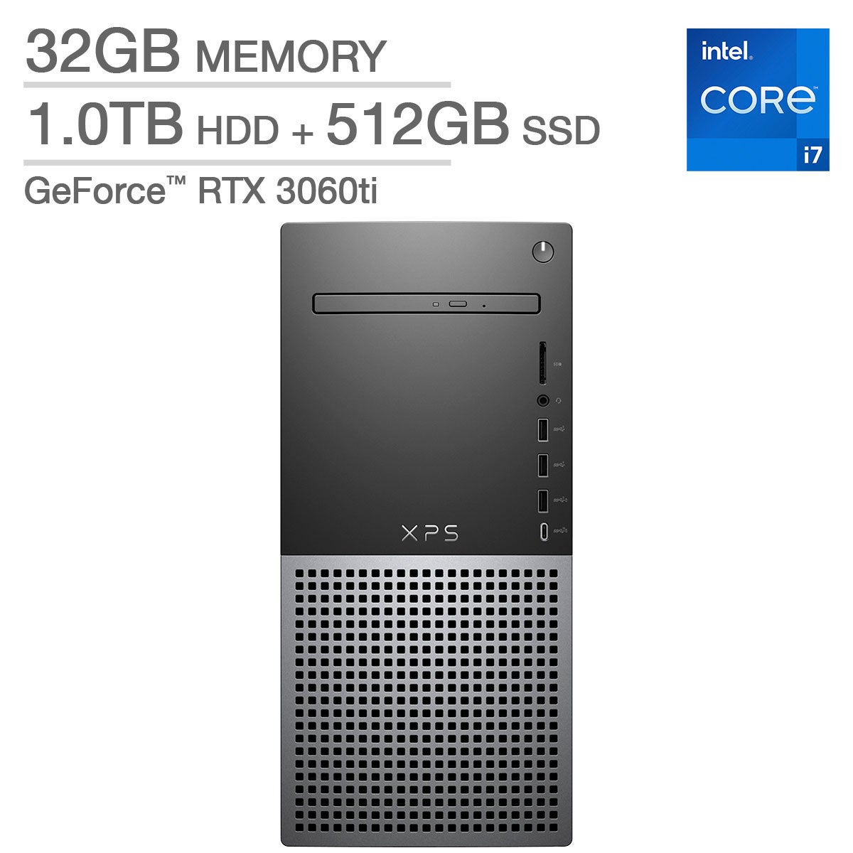 DELL XPS8950 XPS DESKTOP COMPUTER W/ 8GB GRAPHICS CARD