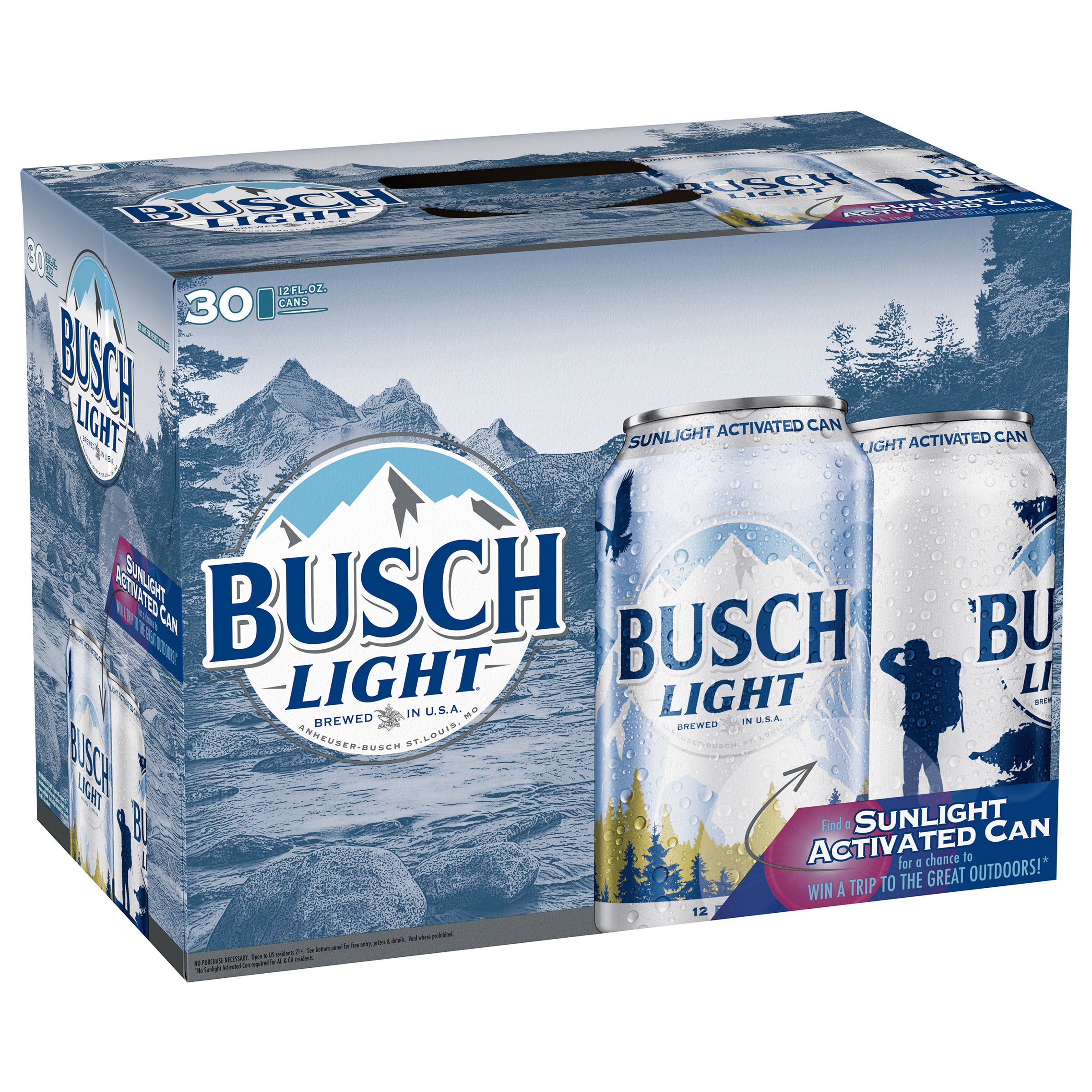 BUSCH LIGHT 30/12 OZ CANS