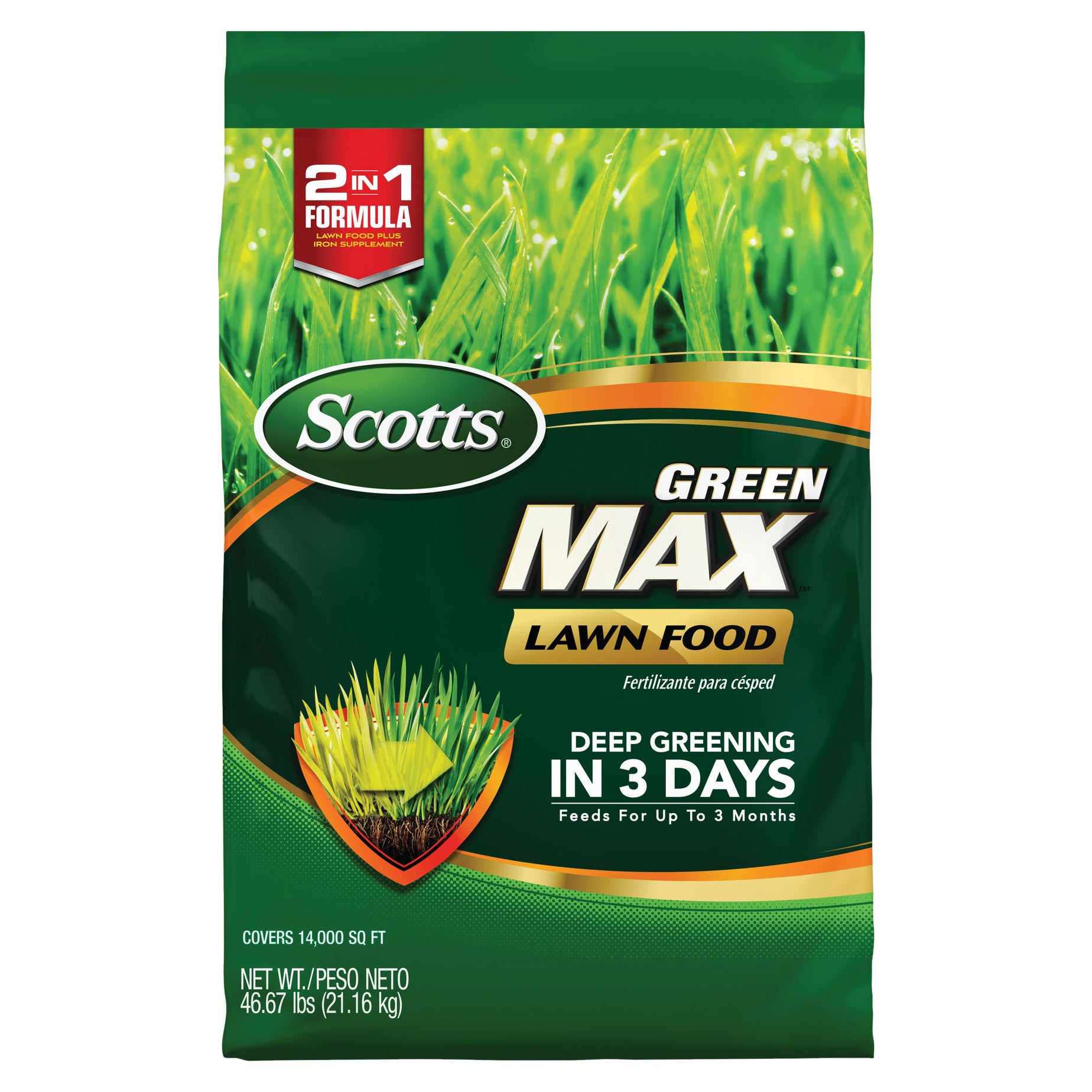 SCOTTS GREEN MAX LAWN FOOD 14K SQ FT