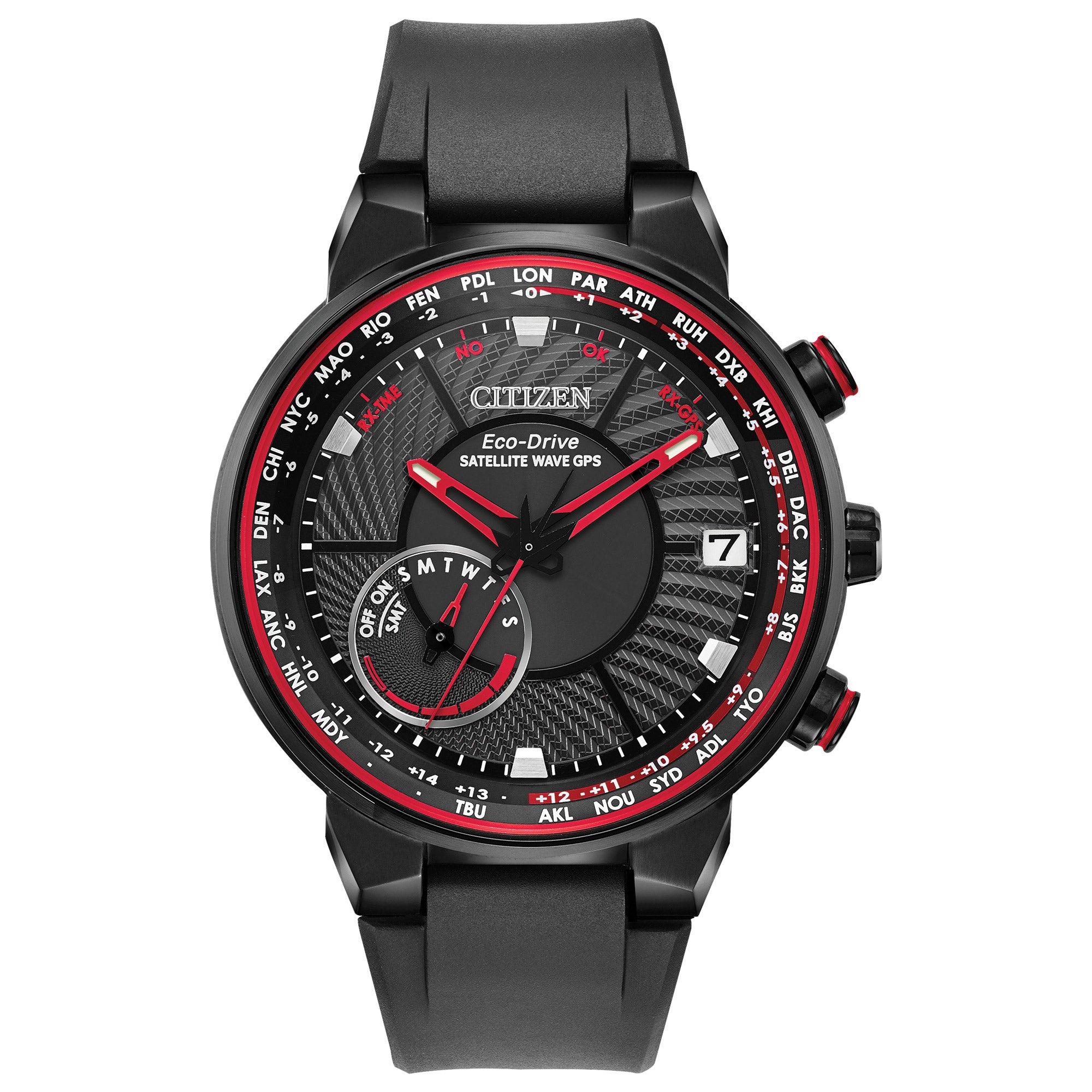 CITIZEN SATELLITE WAVE FREEDOM STRAP MEN'S QUARTZ WATCH - Image 1