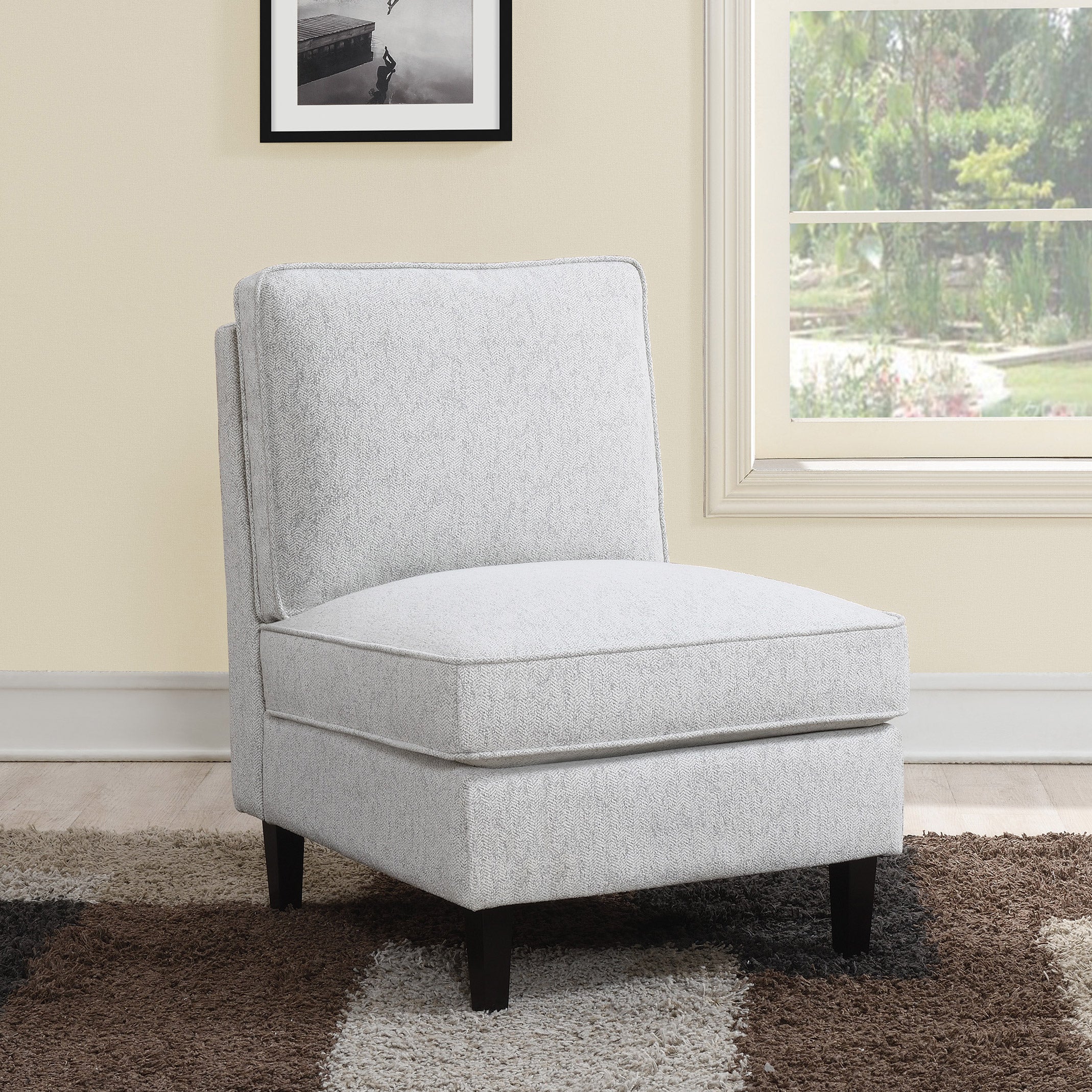 AVE SIX FABRIC ACCENT CHAIR - Image 1