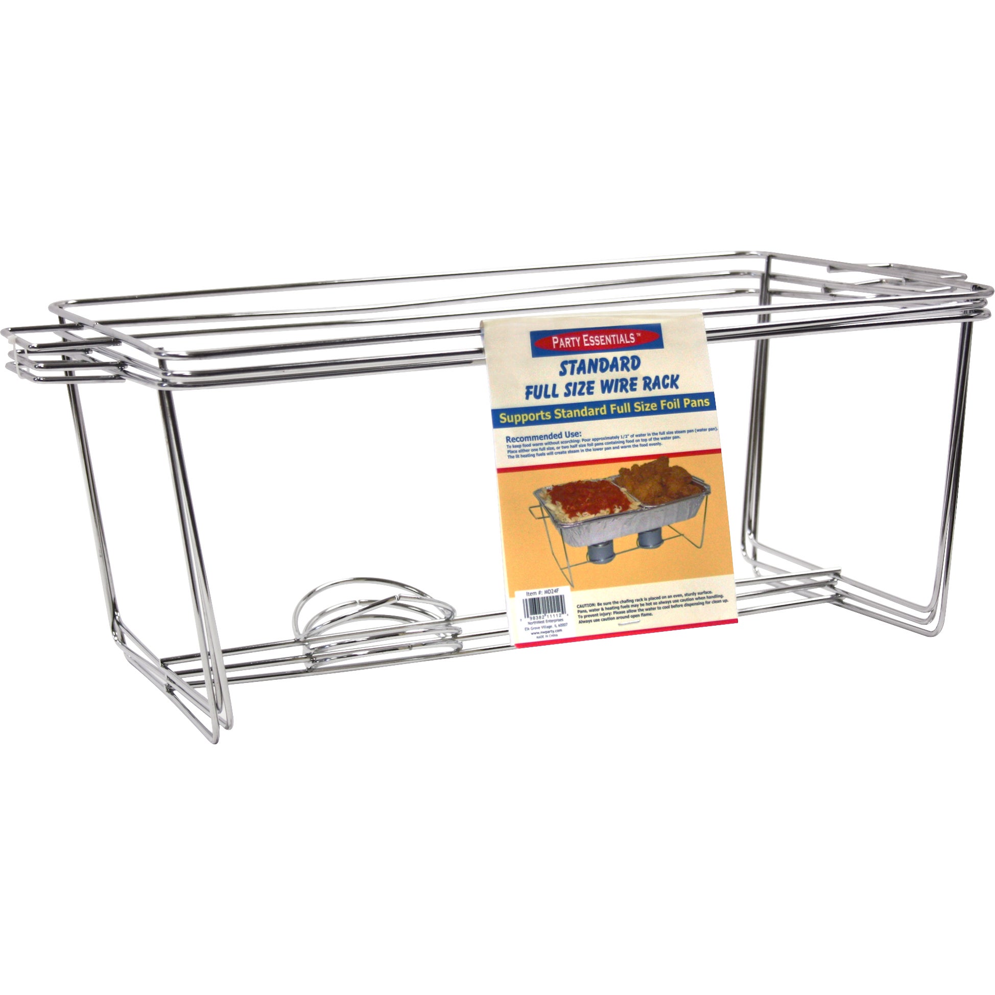 PARTY ESSENTIALS PAN RACK WITH HANDLES 3 PIECE PACK