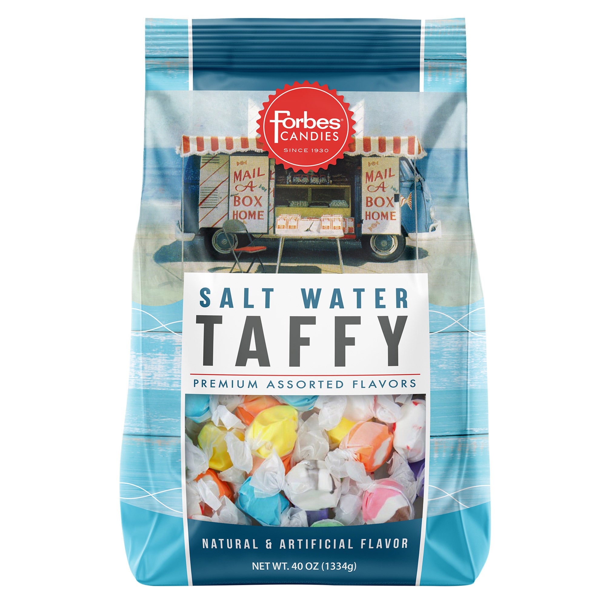 FORBES CANDIES SALT WATER TAFFY 40 OZ (2.5 LBS) - Image 1