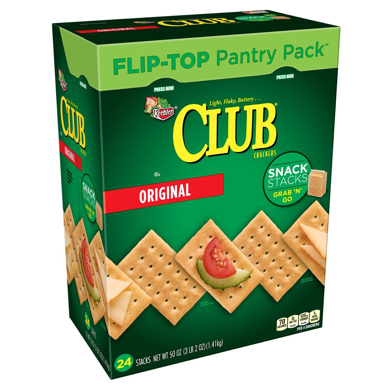 KELLOGG'S CLUB CRACKERS SNACK STACKS 50 OZ - Image 1