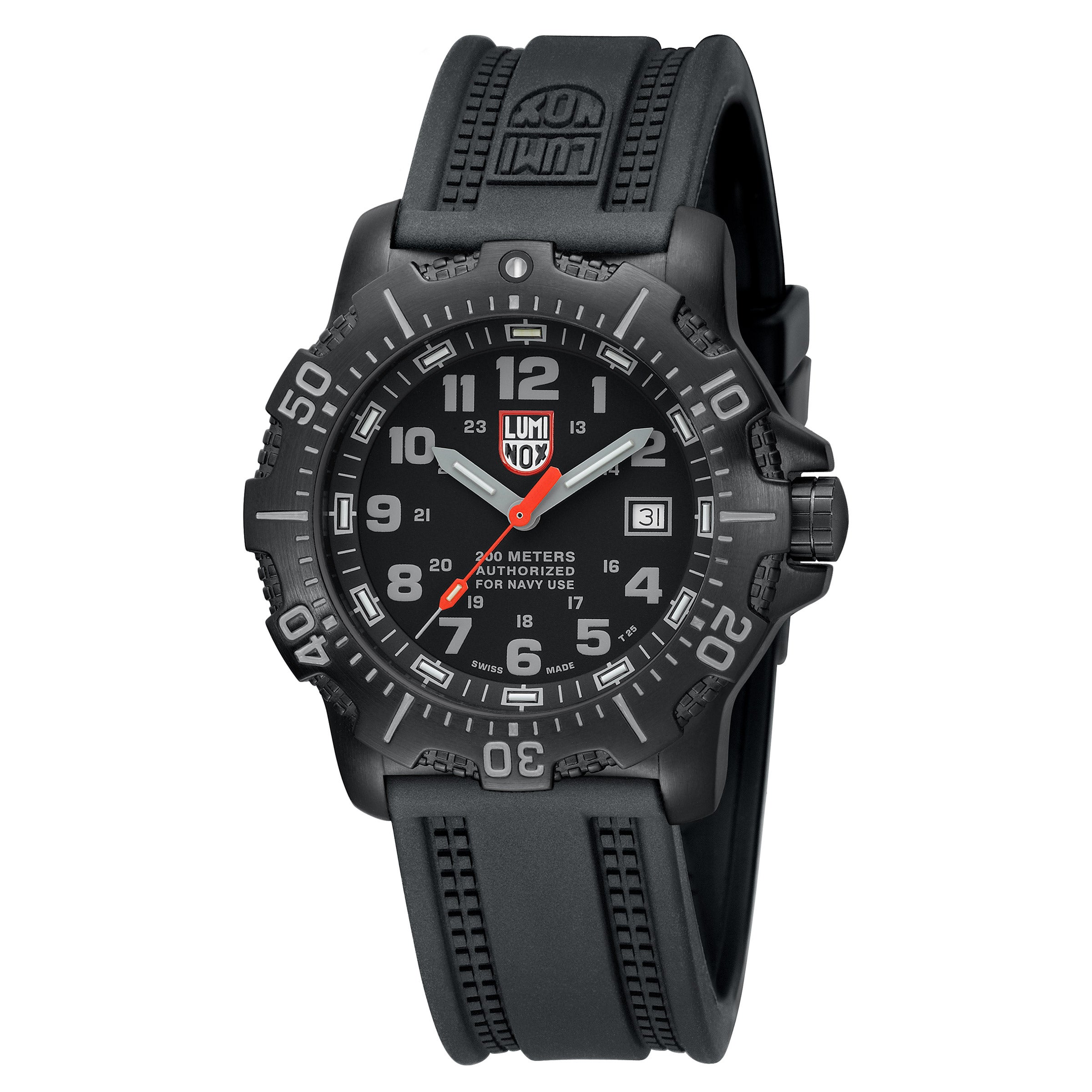 LUMINOX GUN METAL CASE MEN'S QUARTZ WATCH