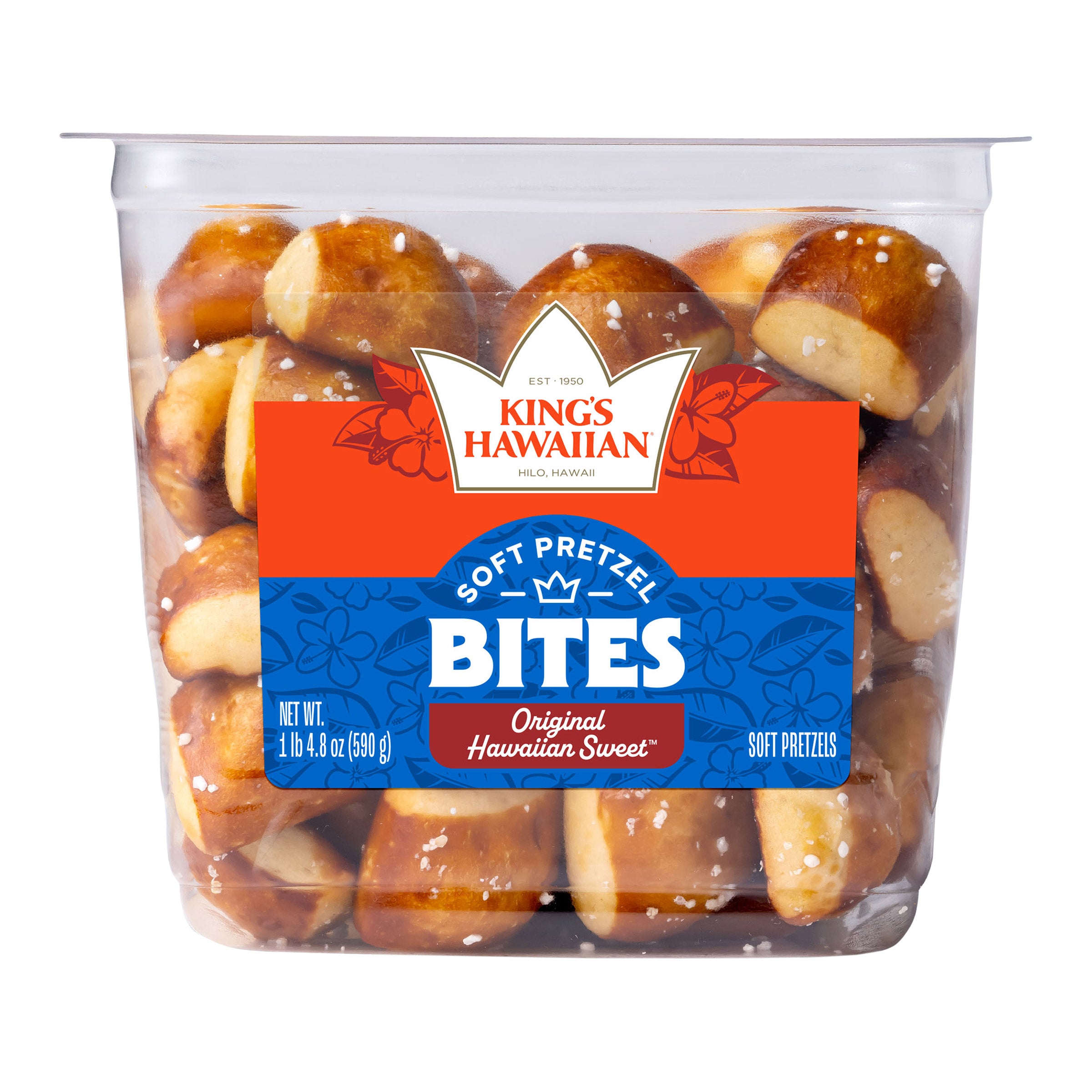 KING'S HAWAIIAN SOFT PRETZEL BITES 20.8 OUNCE CONTAINER - Image 1