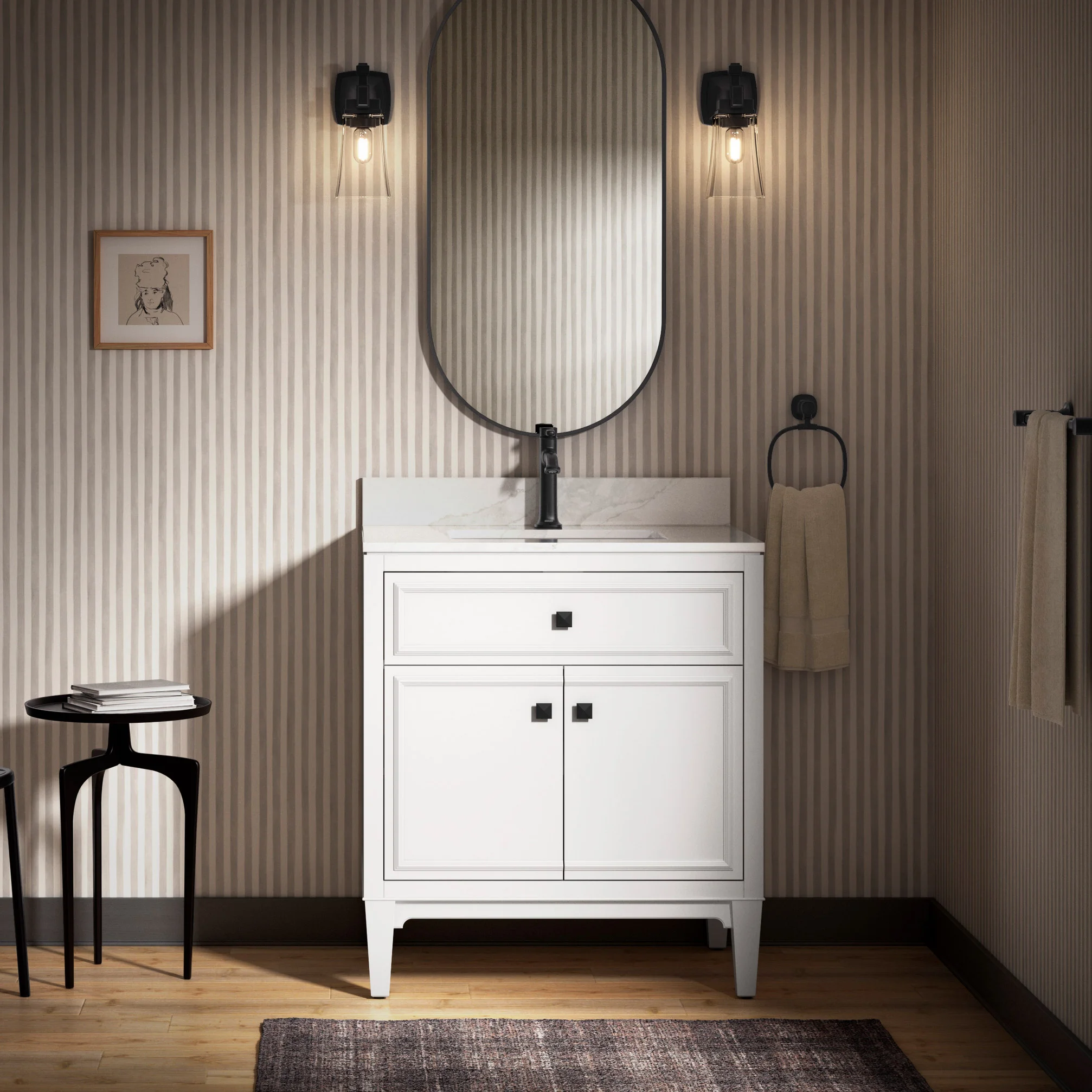 KOHLER CLAVE 30¨ VANITY WHITE OAK - Image 1