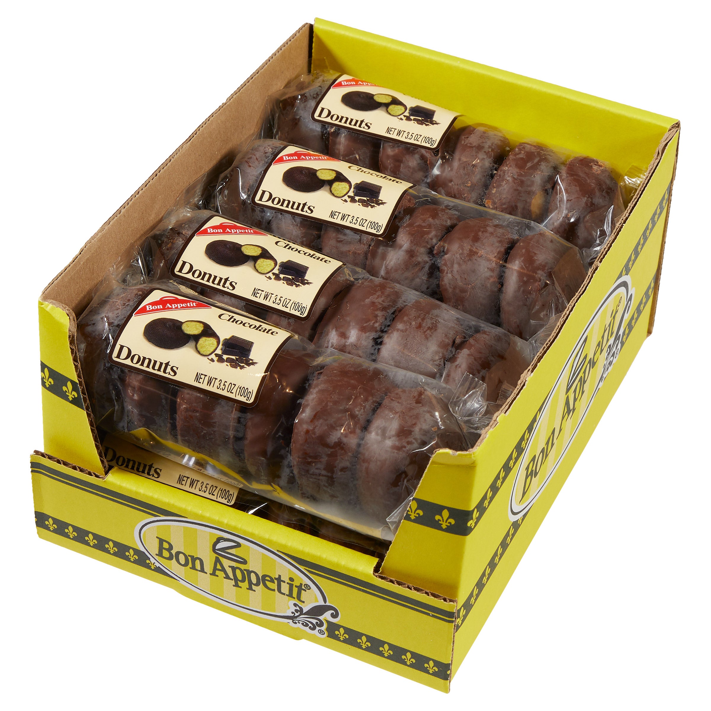 BON APPETIT CHOCOLATE DONUTS 8/6CT - Image 1
