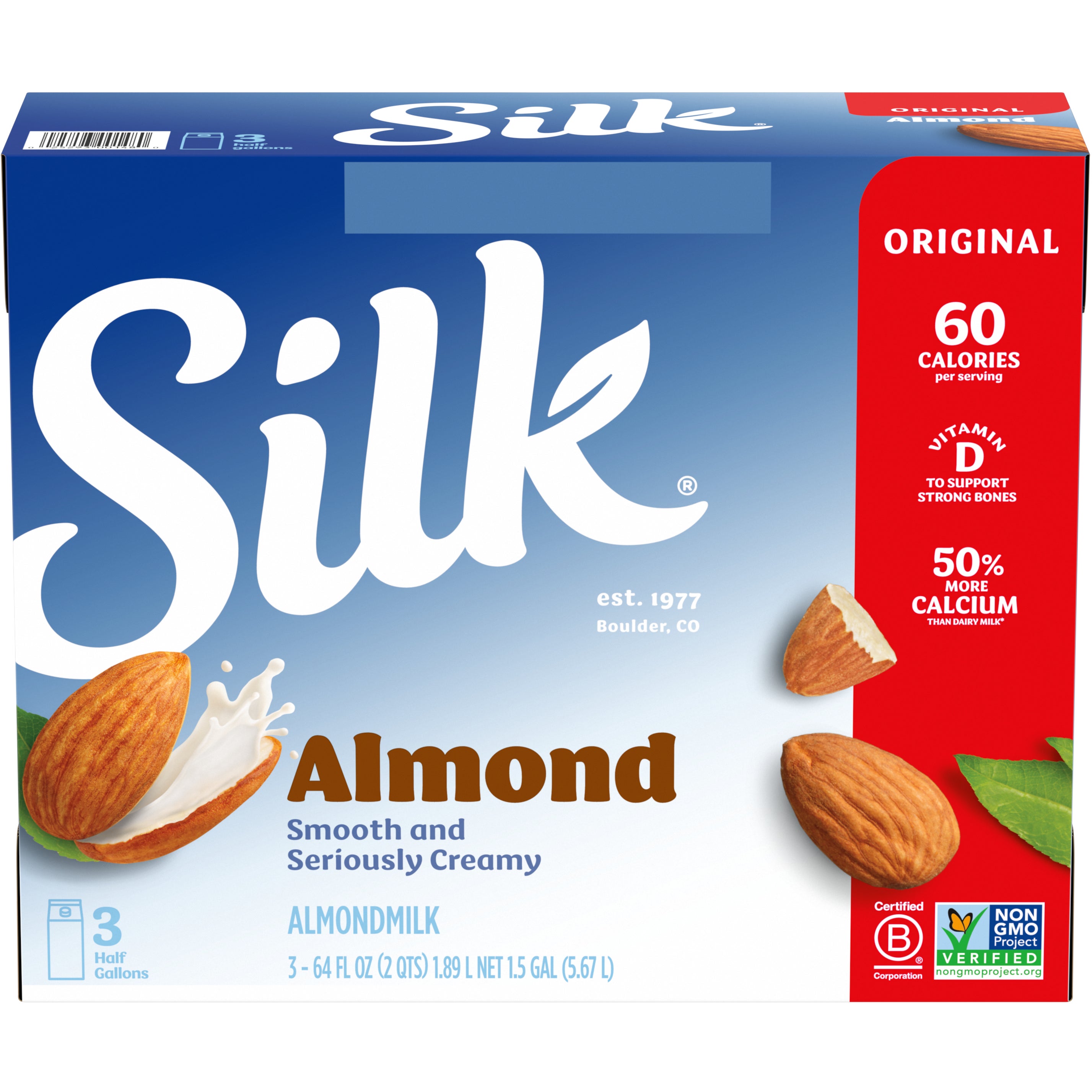 SILK ALMOND MILK ORIGINAL 3/64 OZ - Image 1