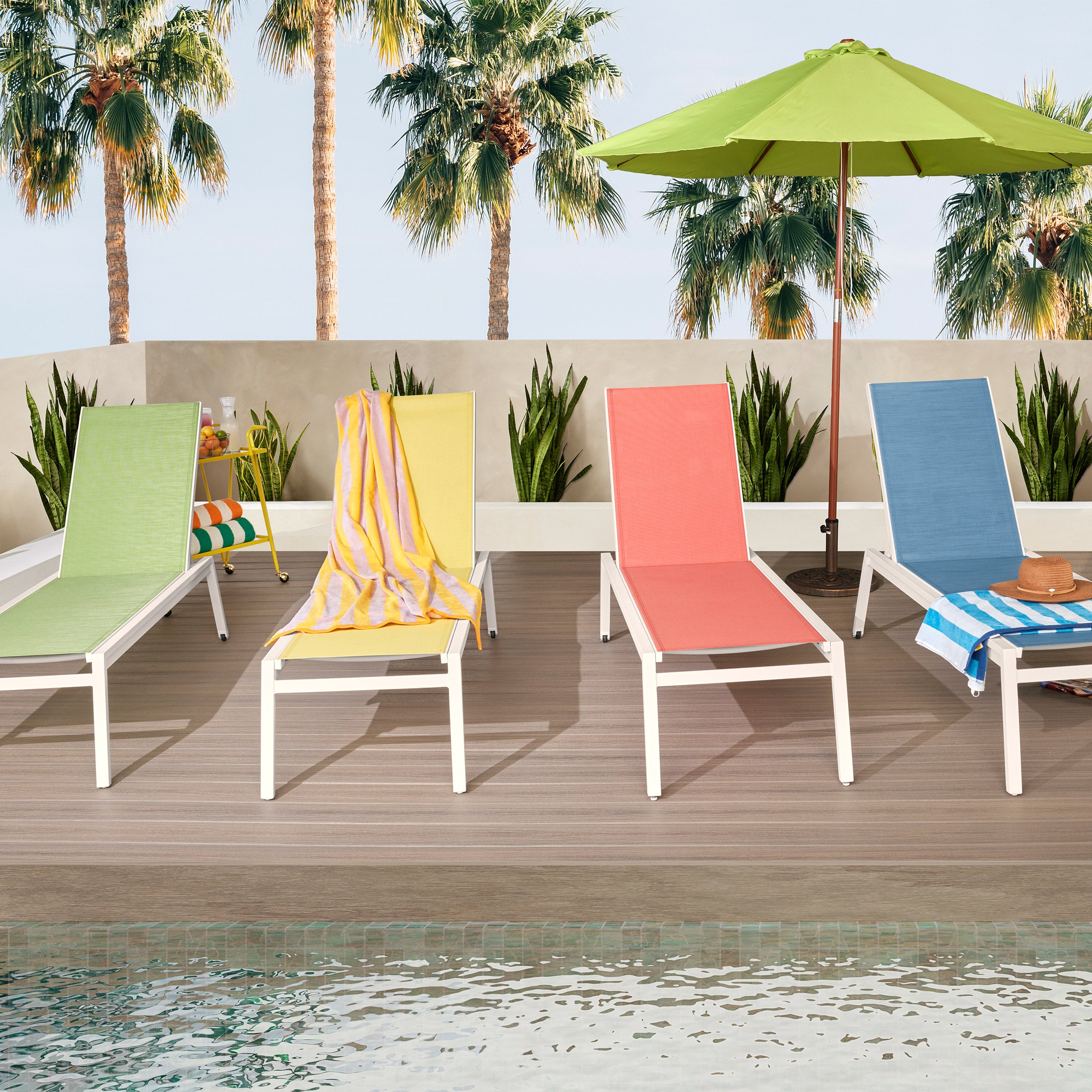AGIO INTERNATIONAL MADISON RESORT SLING CHAISE RED