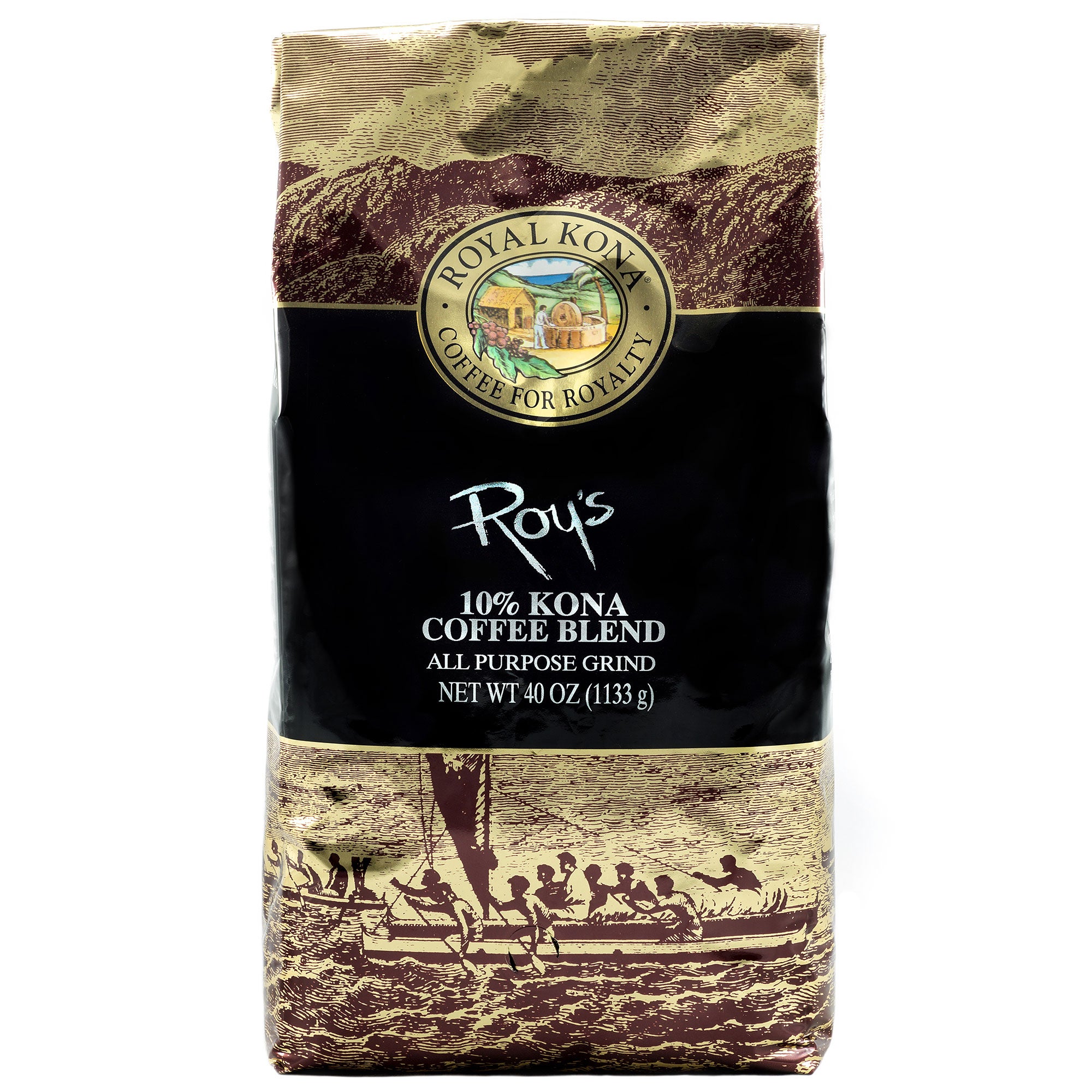 ROYAL KONA ROY'S 10% KONA BLEND 40 OZ