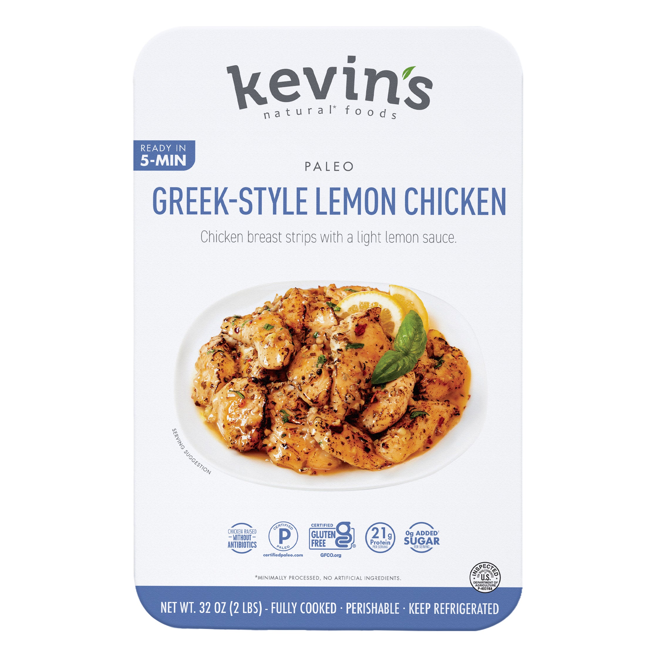 KEVIN'S GREEK STYLE LEMON CHICKEN 32 OZ - Image 1