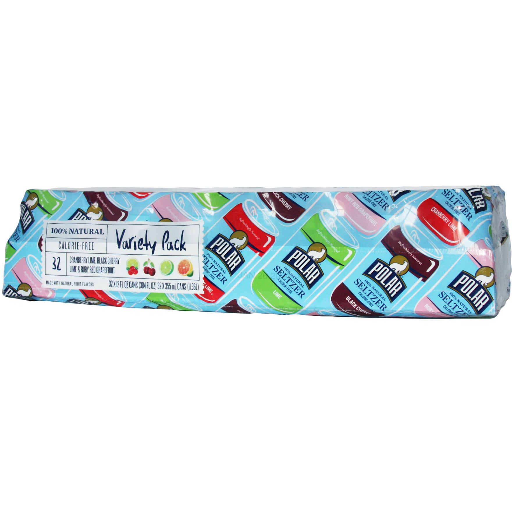 POLAR BEVERAGE VARIETY PACK 32/12 OUNCE CANS