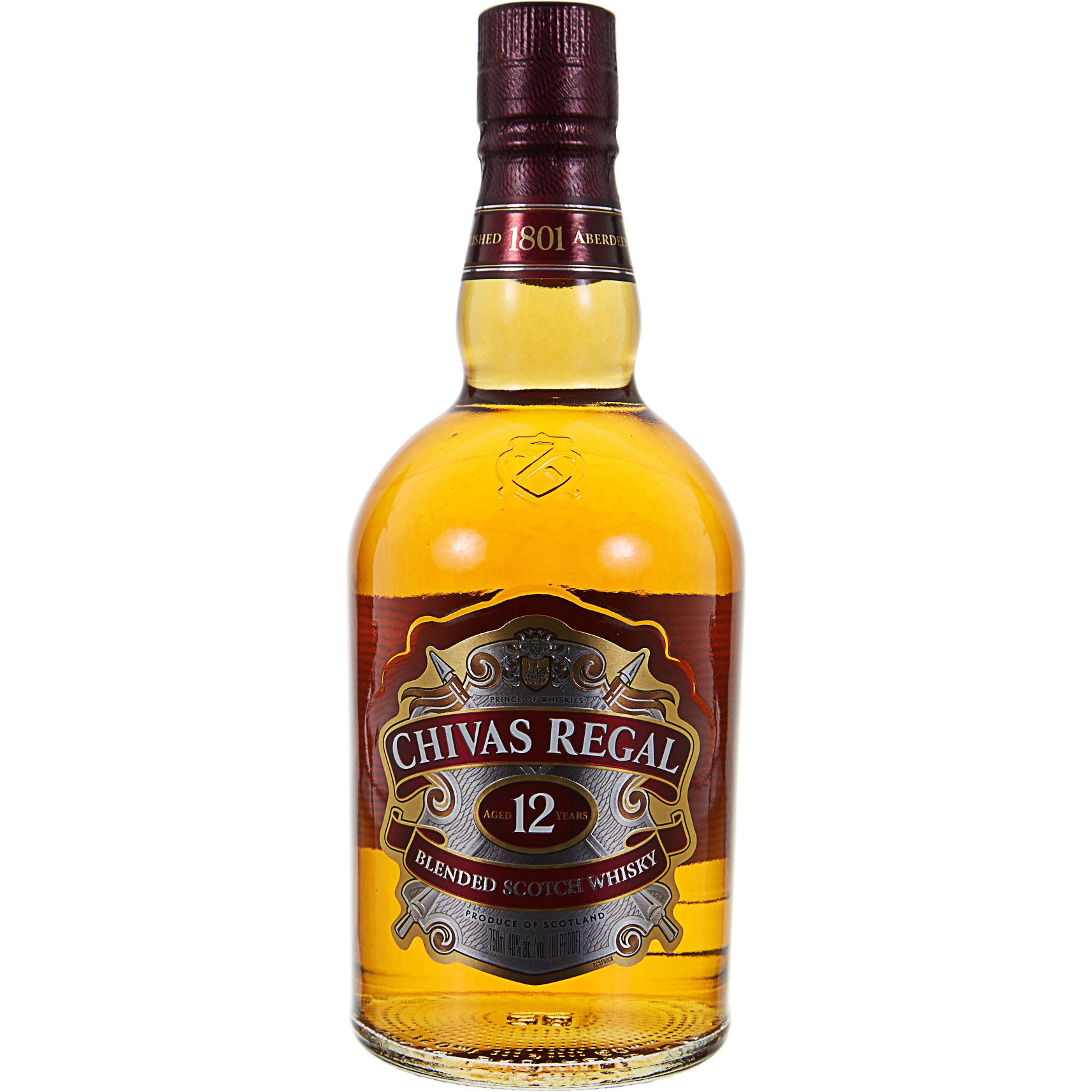 CHIVAS REGAL 12 YR SCOTCH SCOTLAND 750 ML