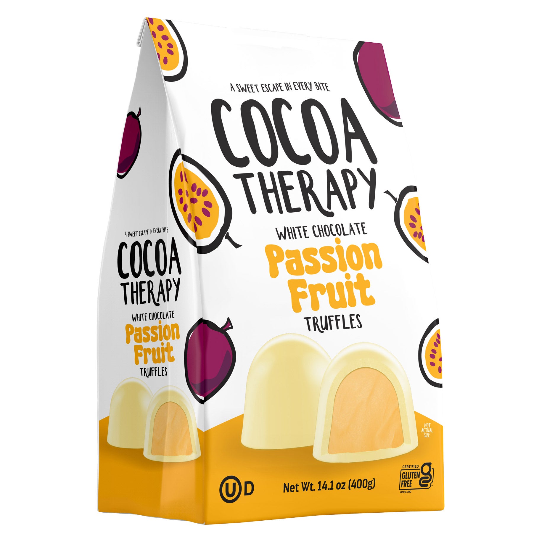 COCOA THERAPY PASSION FRUIT CHOCOLATE TRUFFLE - Image 1