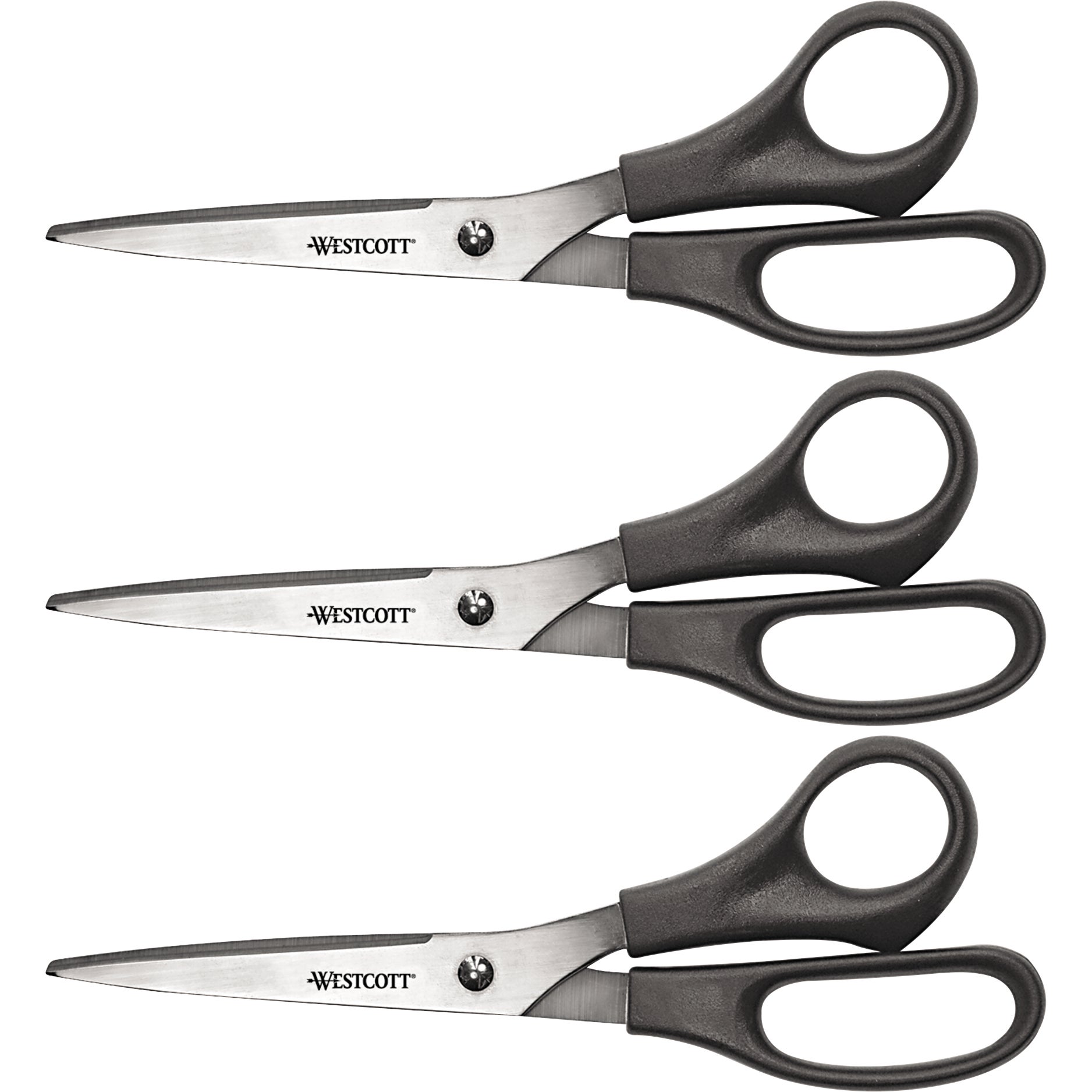 WESTCOTT VALUE LINE SS SHEARS 8¨ LONG ACM13402 3/PK - Image 1