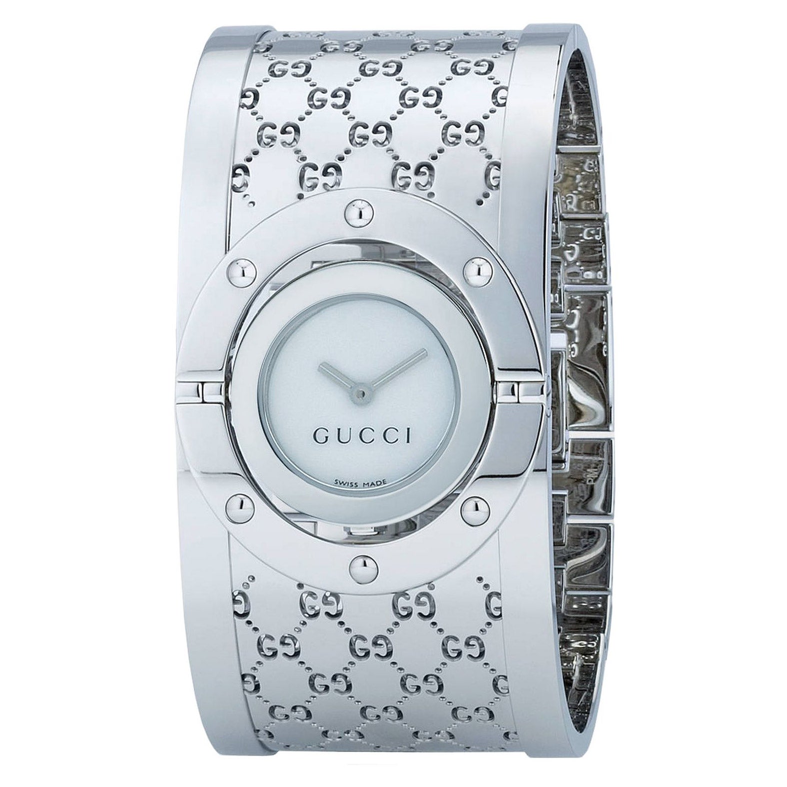 GUCCI TWIRL STAINLESS STEEL WHITE DIAL LADIES WATCH - Image 1