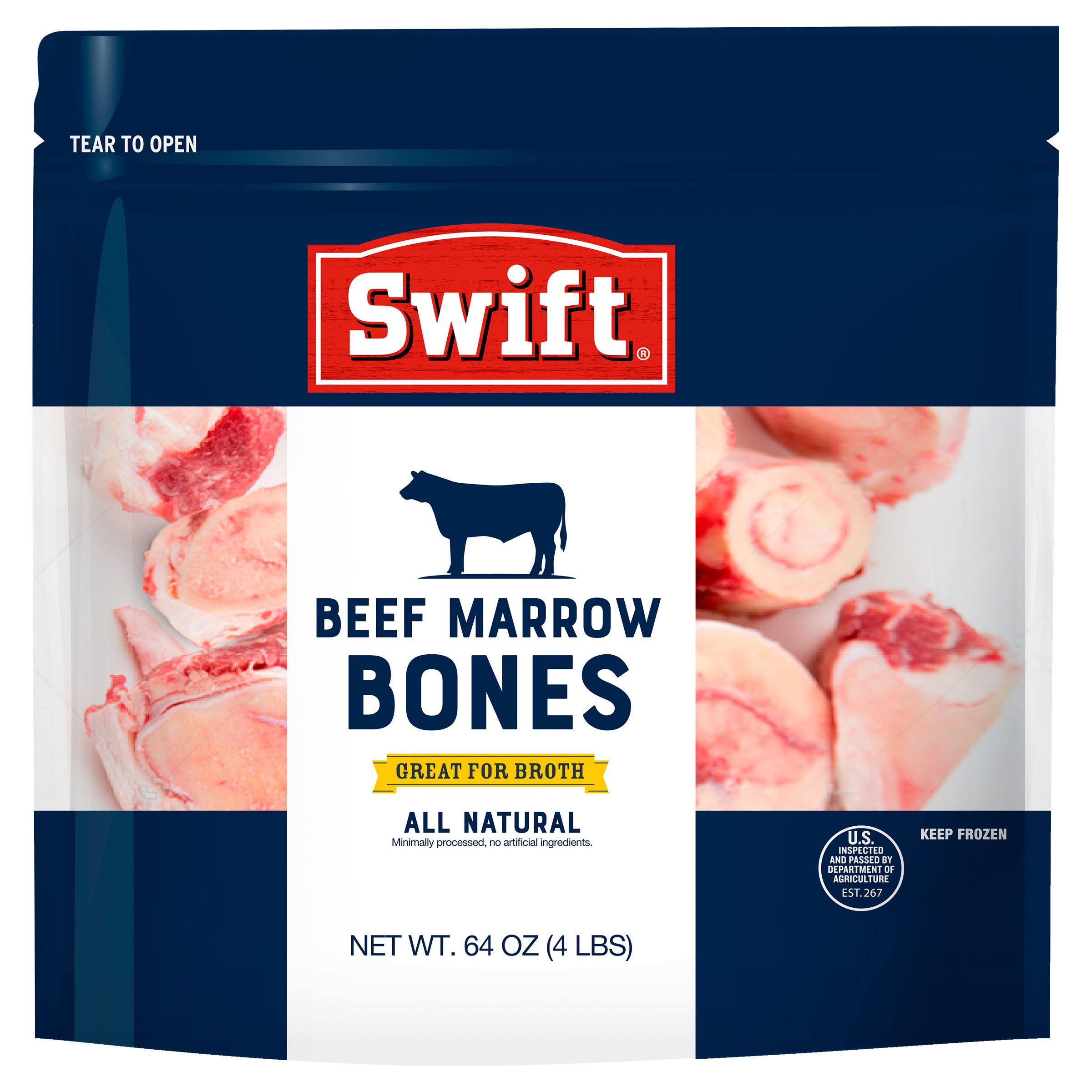SWIFT BEEF MARROW BONES 4 LB - Image 1