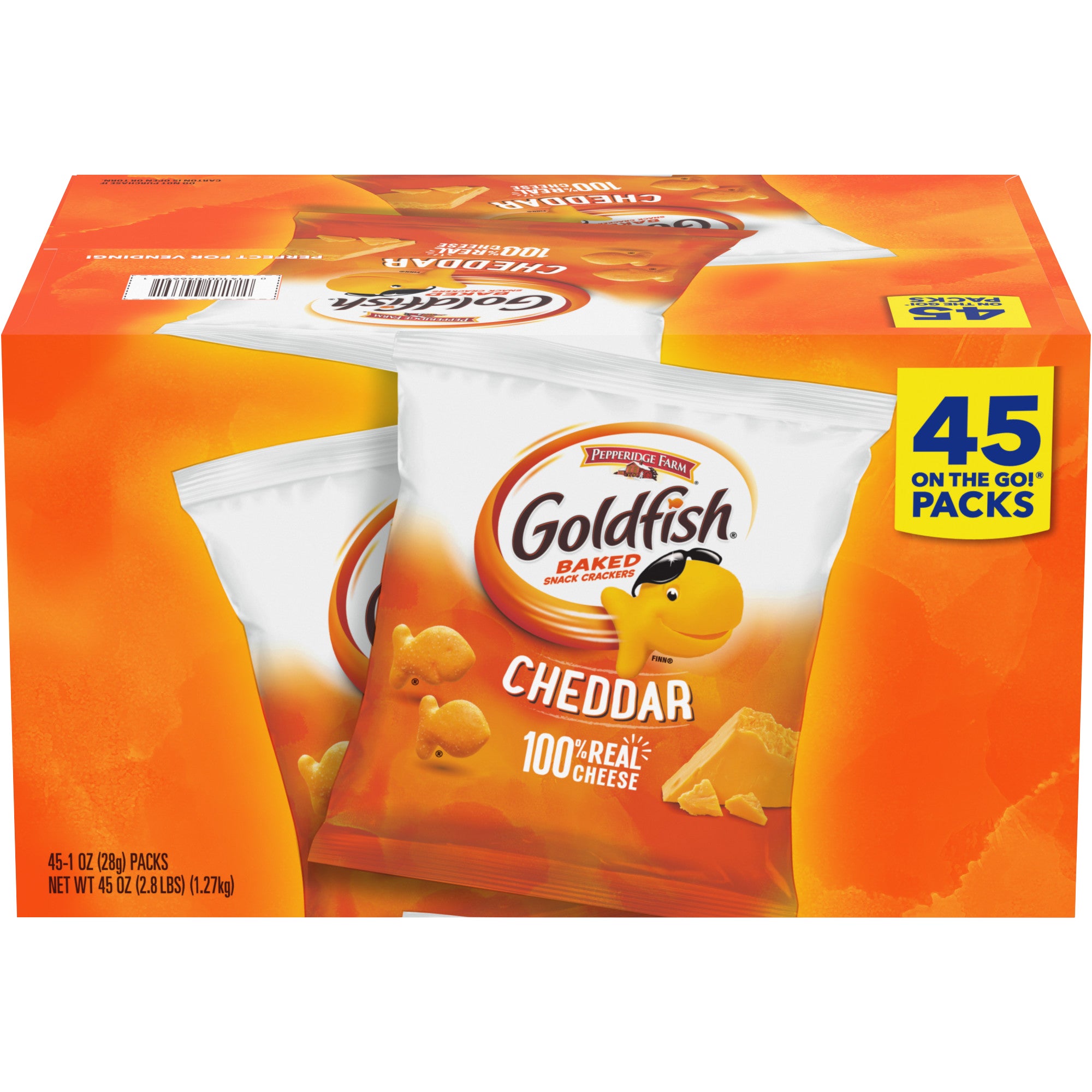 PEPPERIDGE FARM GOLDFISH CHEDDAR CRACKERS 45 CT - Image 1