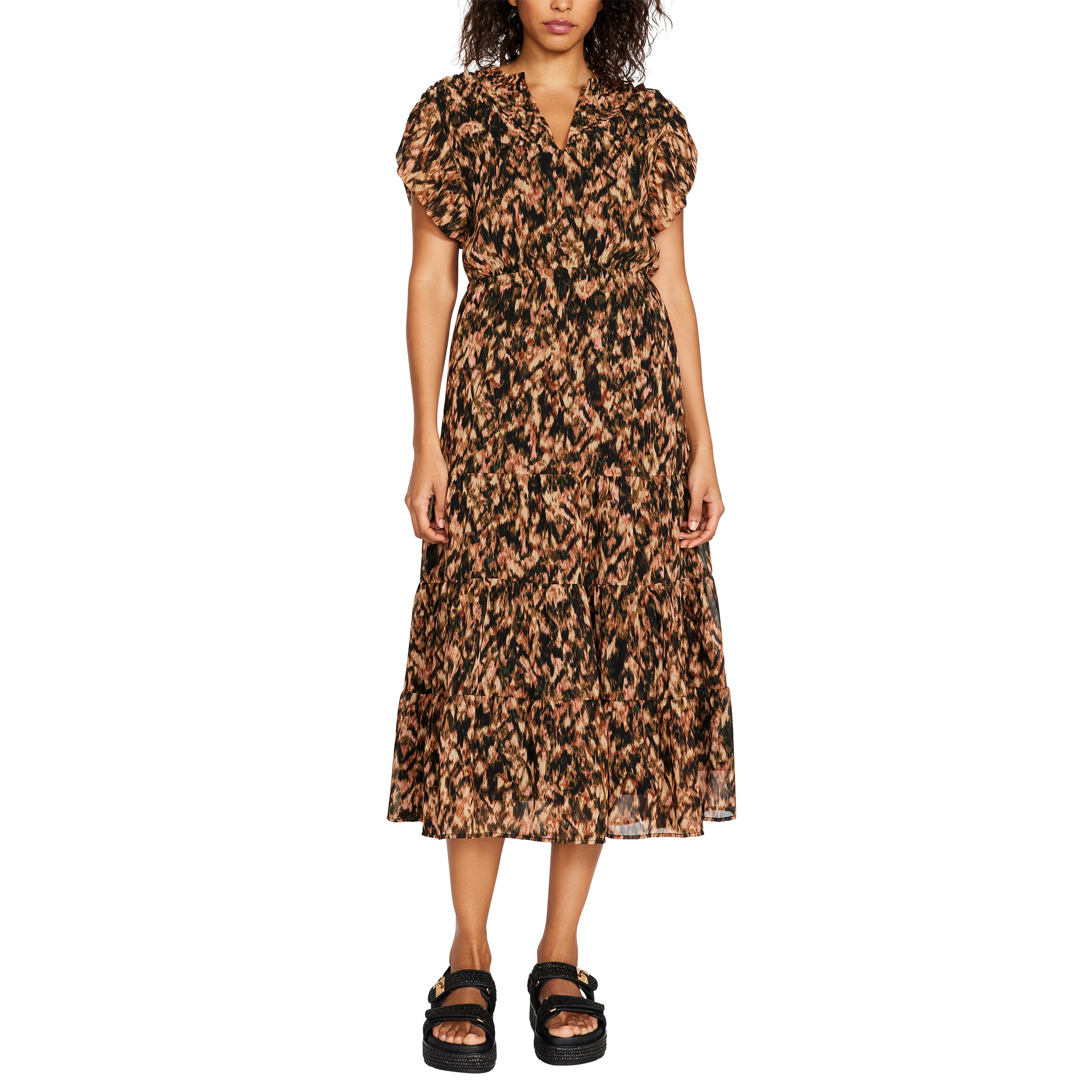 STEVE MADDEN LADIES TIERED MIDI DR FY 24 - Image 1