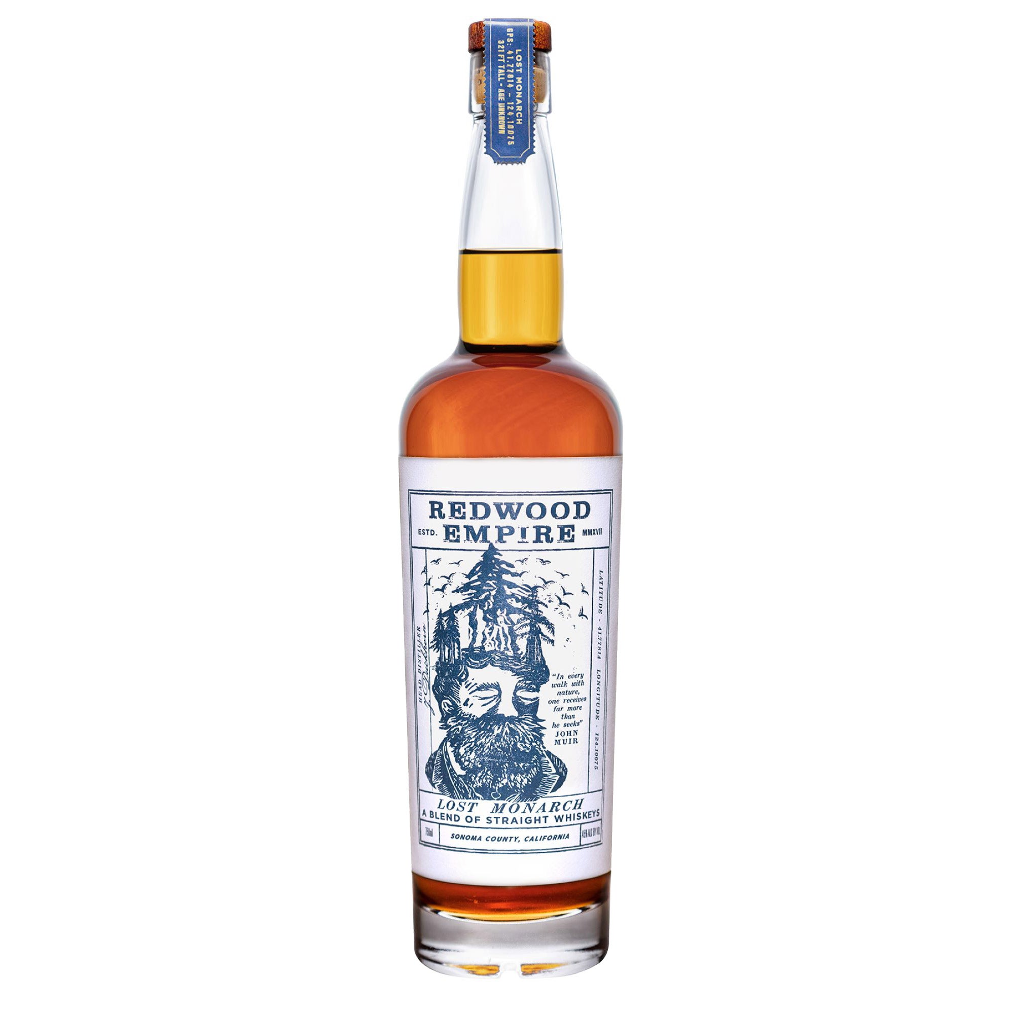 REDWOOD EMPIRE LOST MONARCH WHISKEY CALIFORNIA 750ML