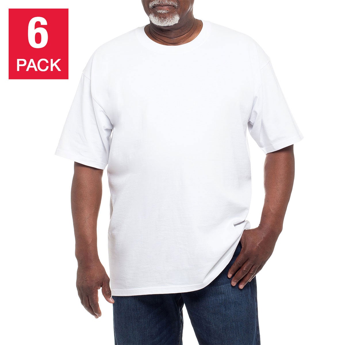 KIRKLAND SIGNATURE + MEN'S CREWNECK TEE 6PK
