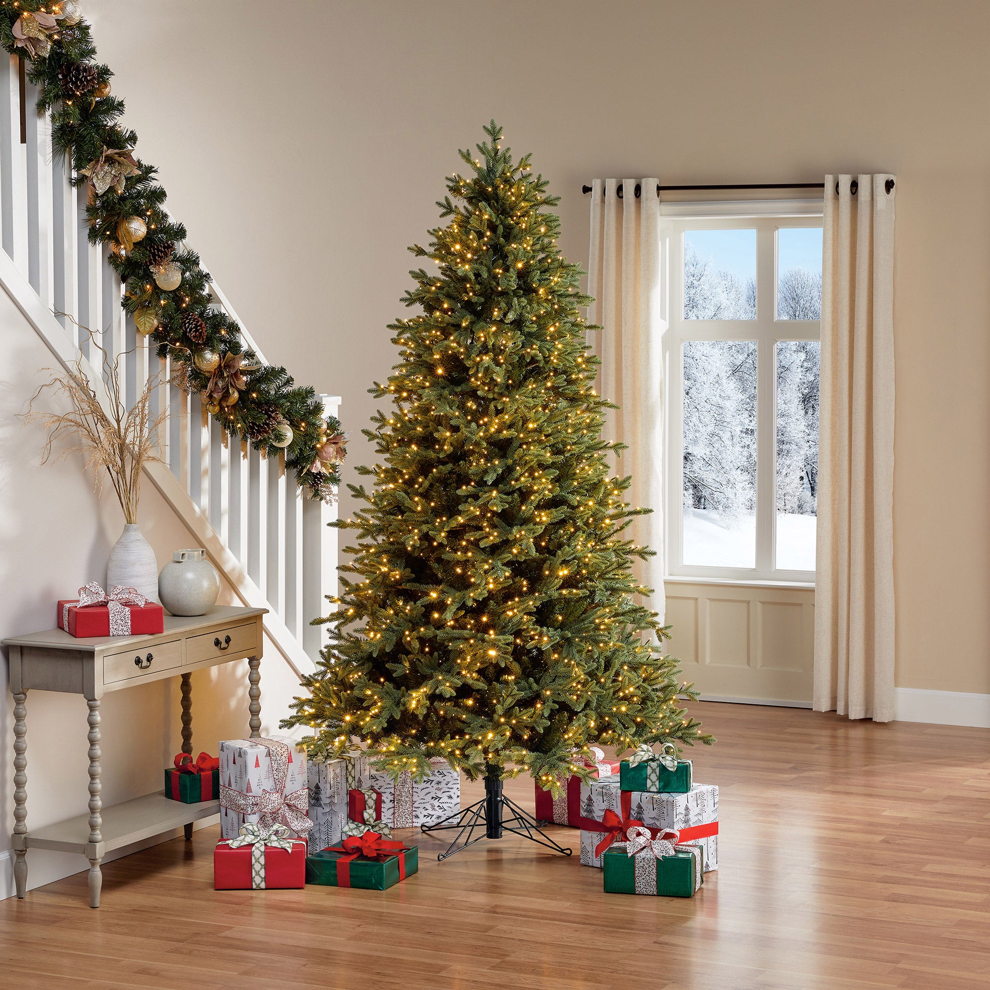 7.5' PRE-LIT RADIANT MICRO LED WITH TWINKLE CHRISTMAS TREE - Image 1