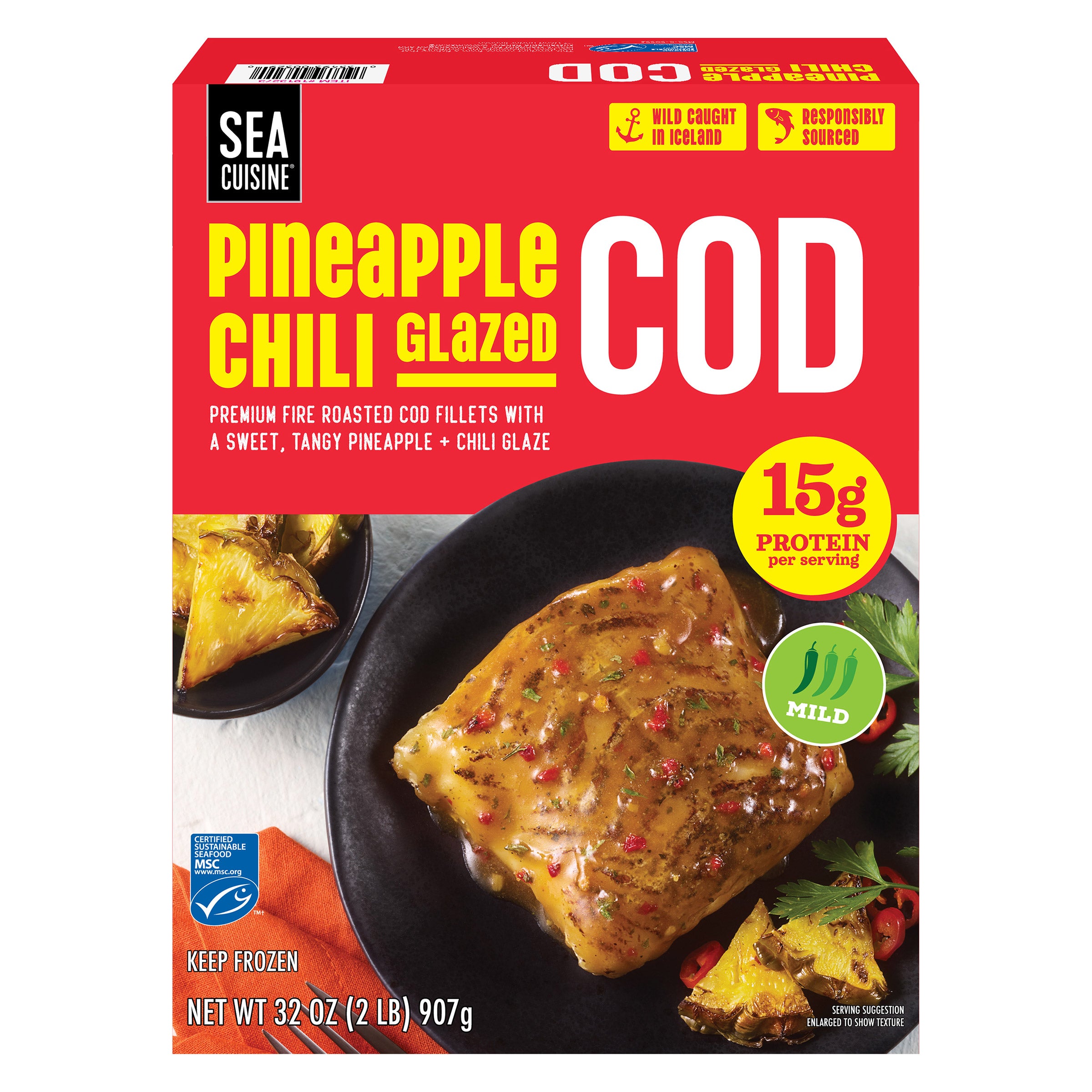 PINEAPPLE CHILI GLAZED COD 32 OZ