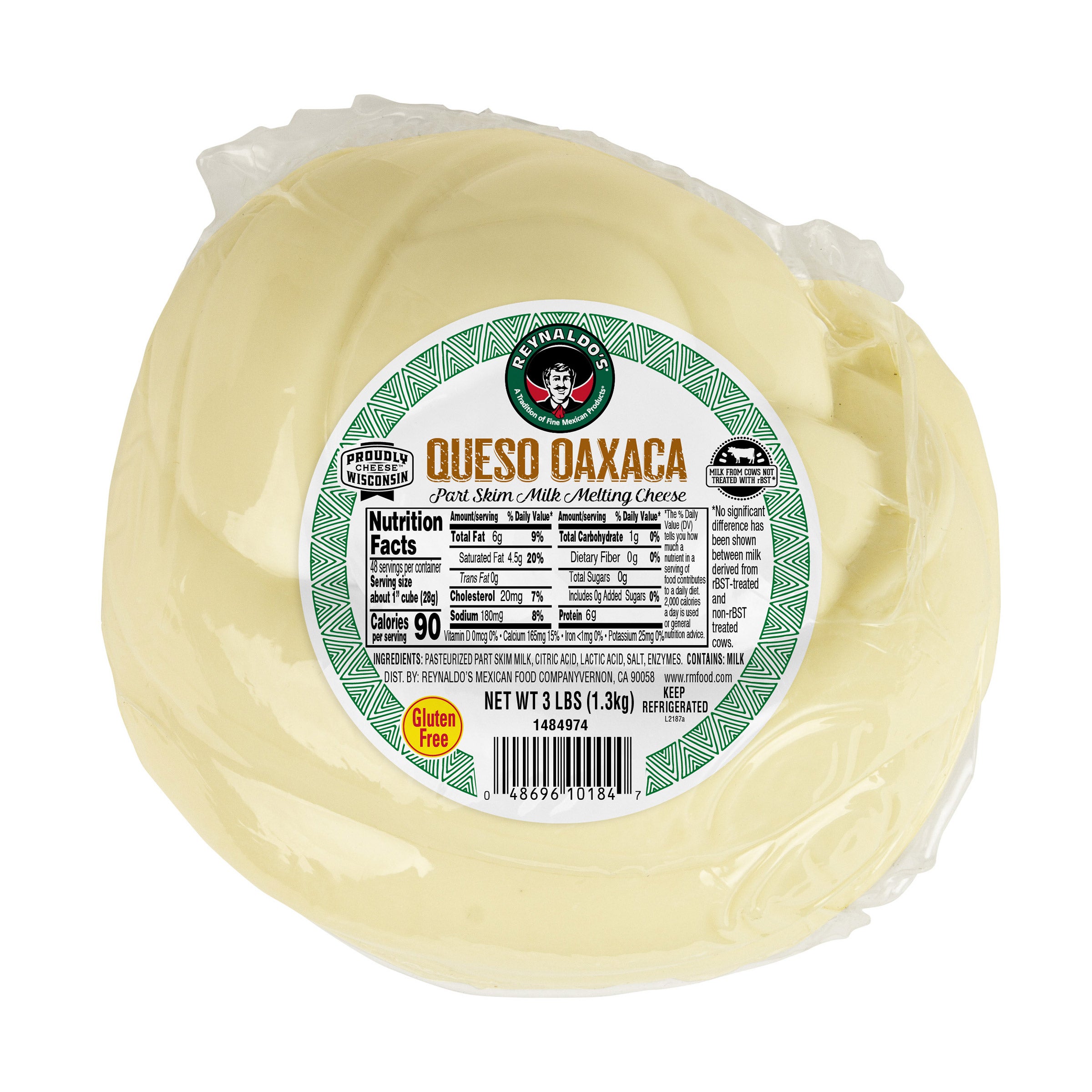 REYNALDO'S QUESO OAXACA 3 LBS