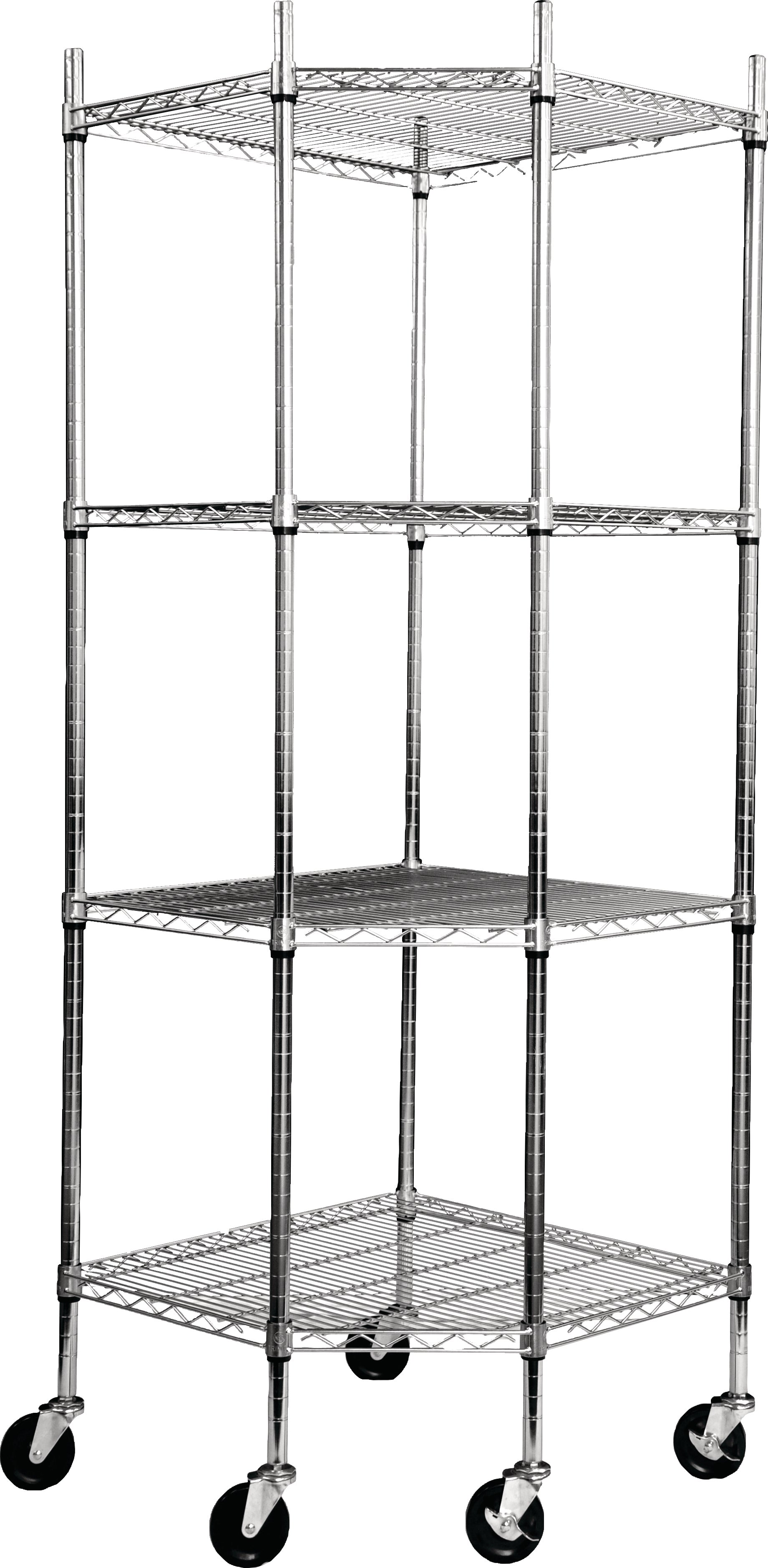 TRINITY ECOSTORAGE 4-TIER CORNER SHELVING RACK - Image 1