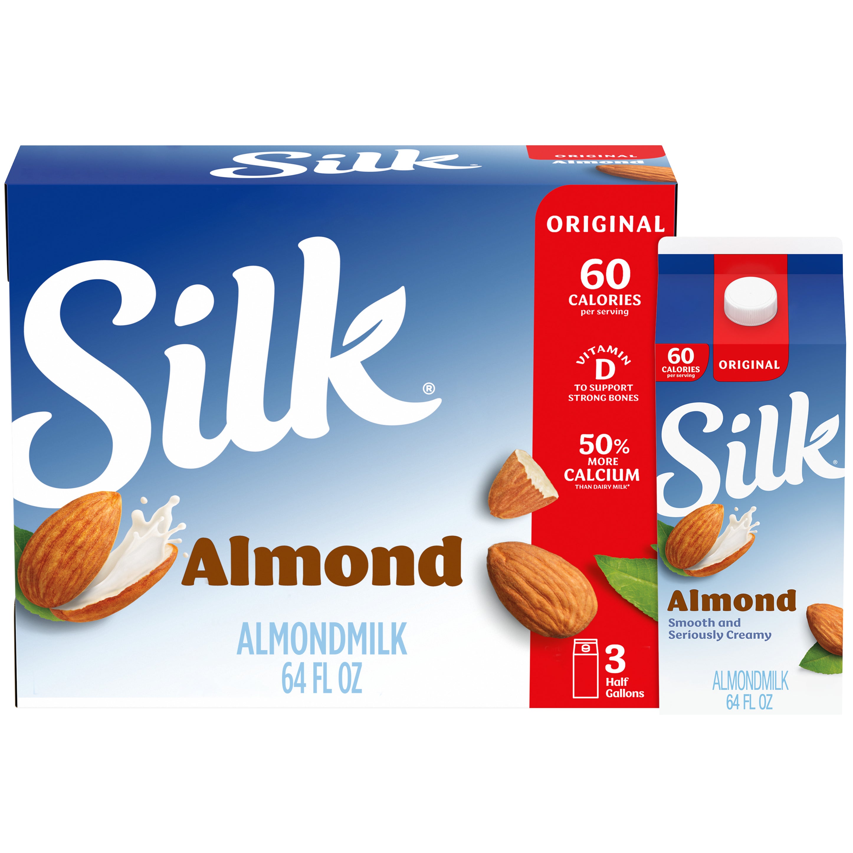 SILK ALMOND MILK ORIGINAL 3/64 OZ - Image 1